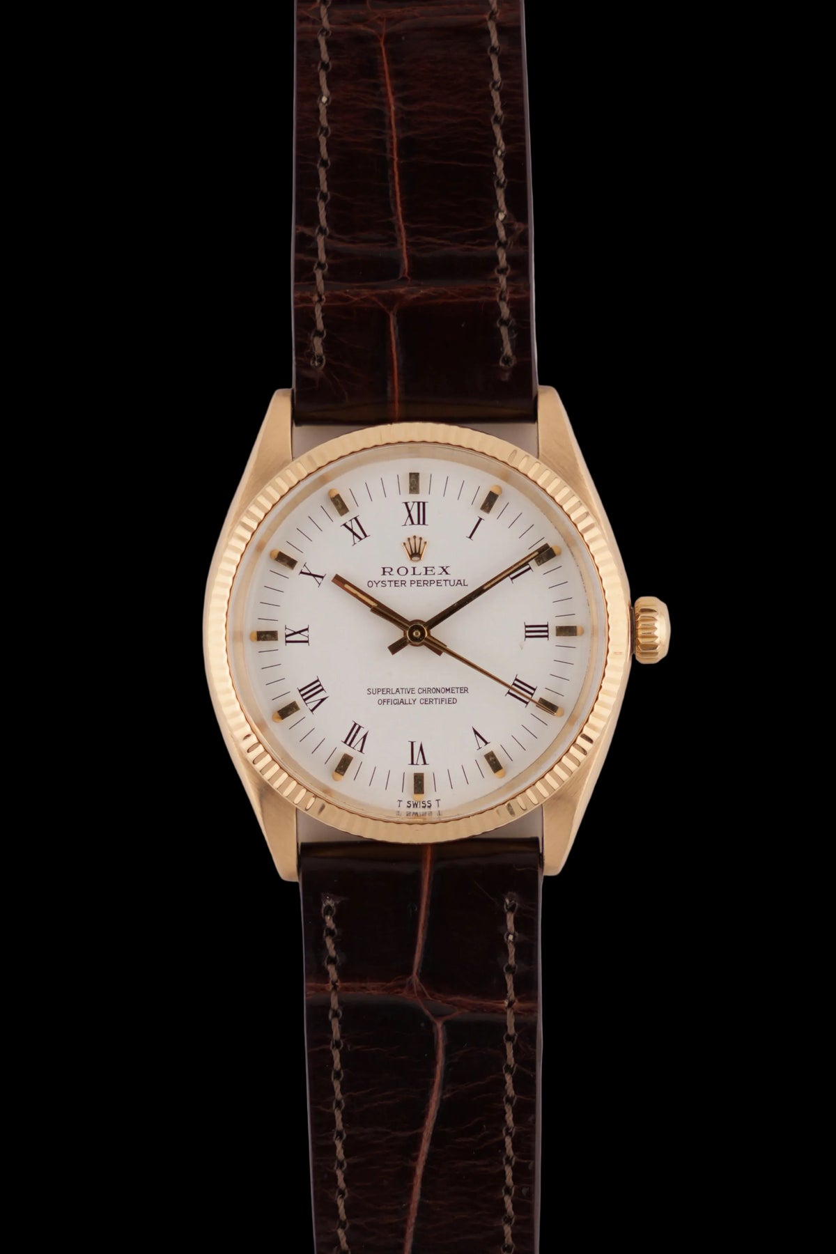 Rolex Oyster Perpetual Automatic - 1005 - 18k Gold - Box and Papers