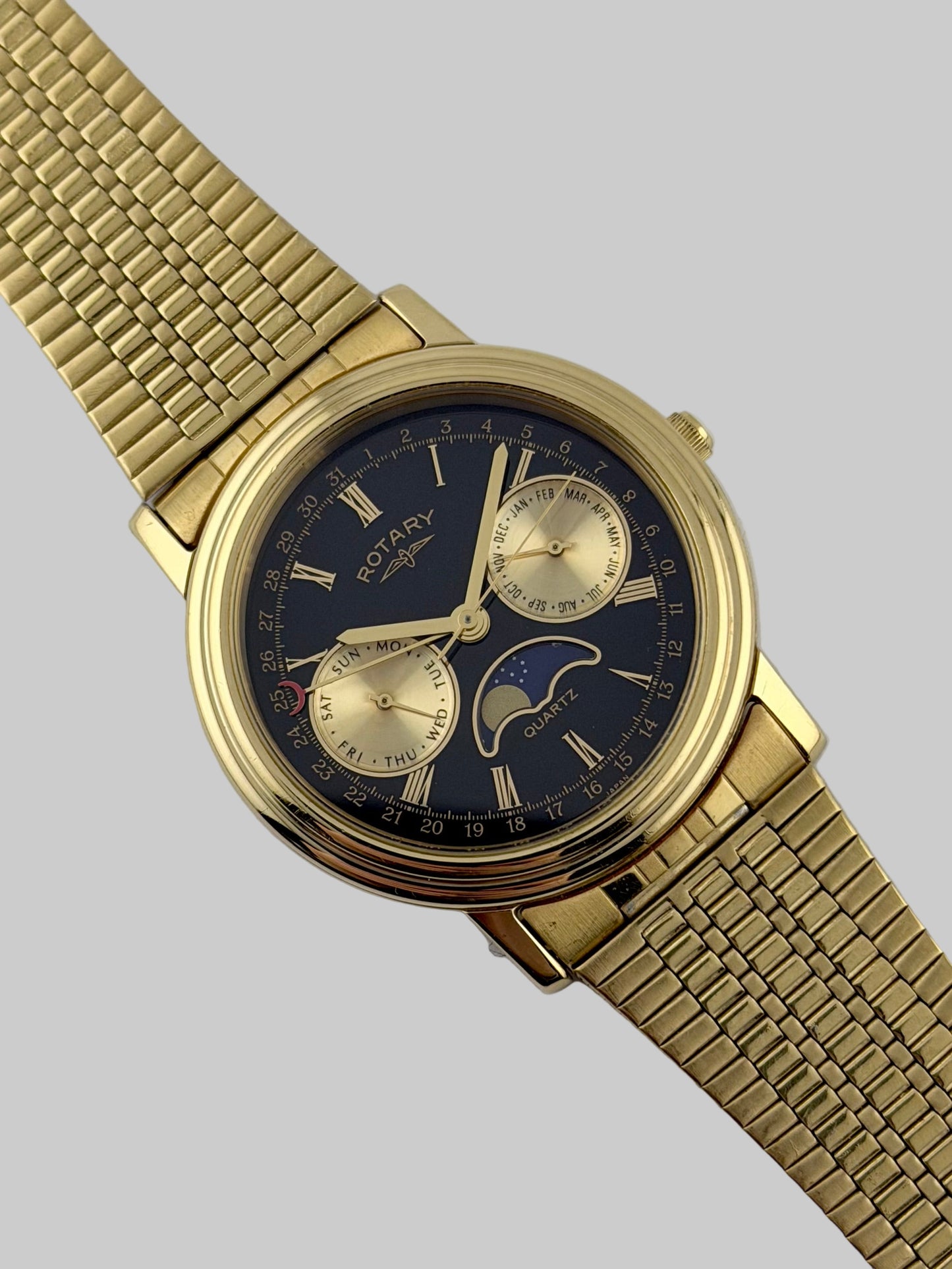 Rotary Moonphase Quartz Day-Date