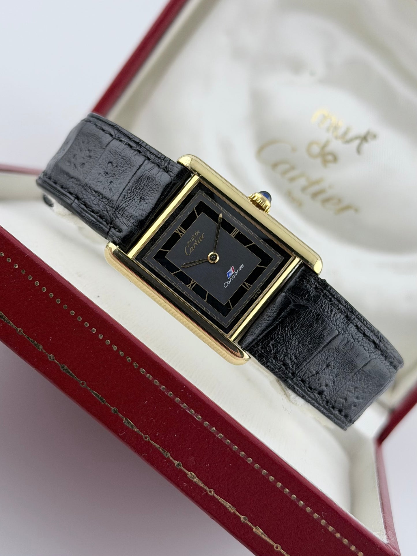 Cartier Must De Tank Quartz - Ultra Rare Off Catalog - Concord