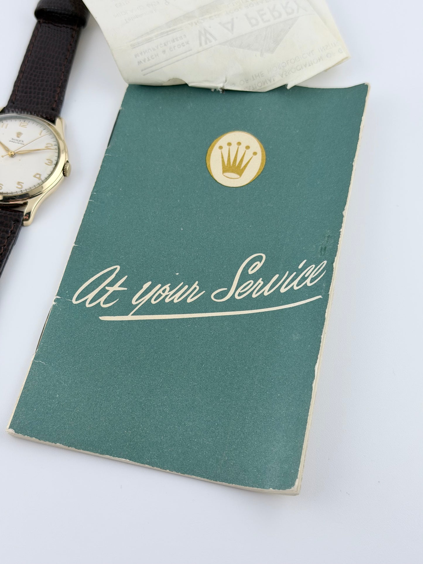 Rolex Precision Manual Wind - 794 - 9ct Gold - with Papers
