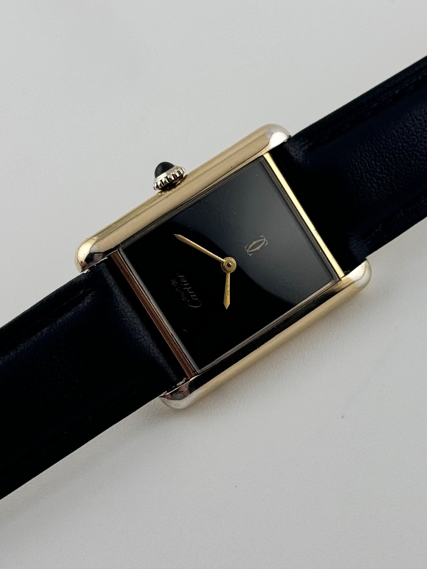 Cartier Must de Cartier Tank - Manual Wind - Black Dial