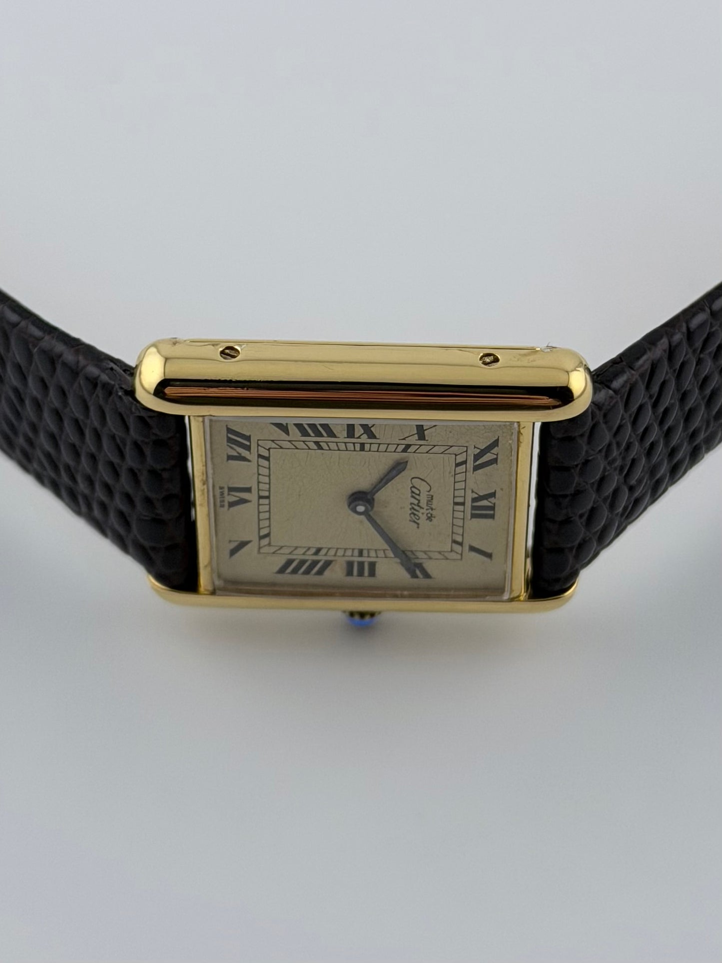 Cartier Must De Paris Tank Manual Wind - 6 - Ivory Dial