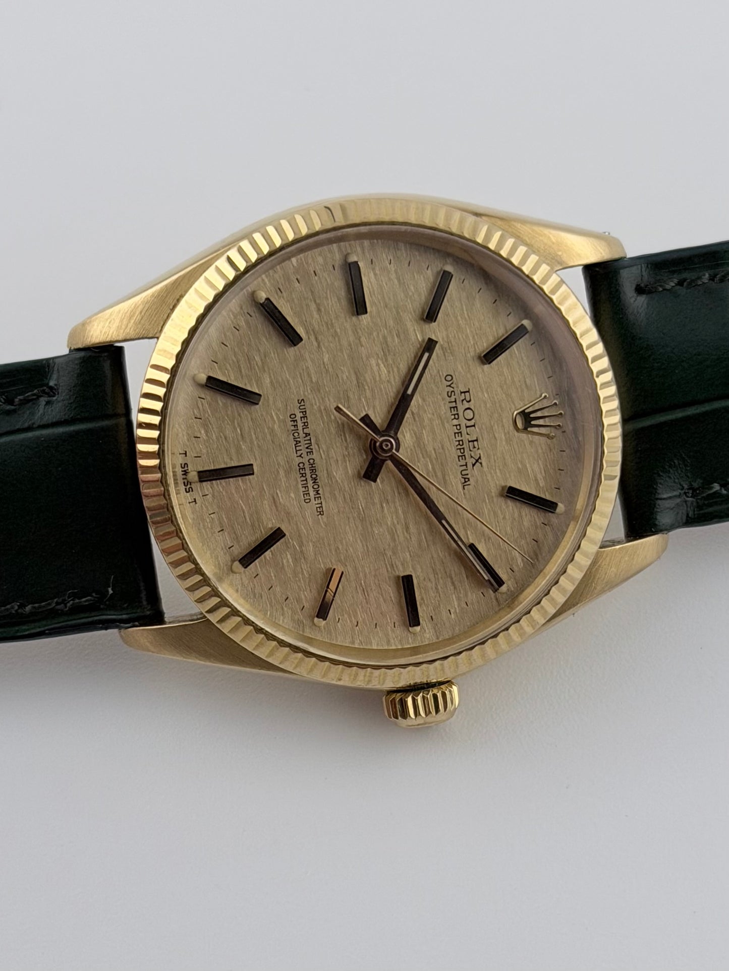 Rolex Oyster Perpetual Automatic - 1007 - 18kt Gold - Shantung Dial - Ultra Rare