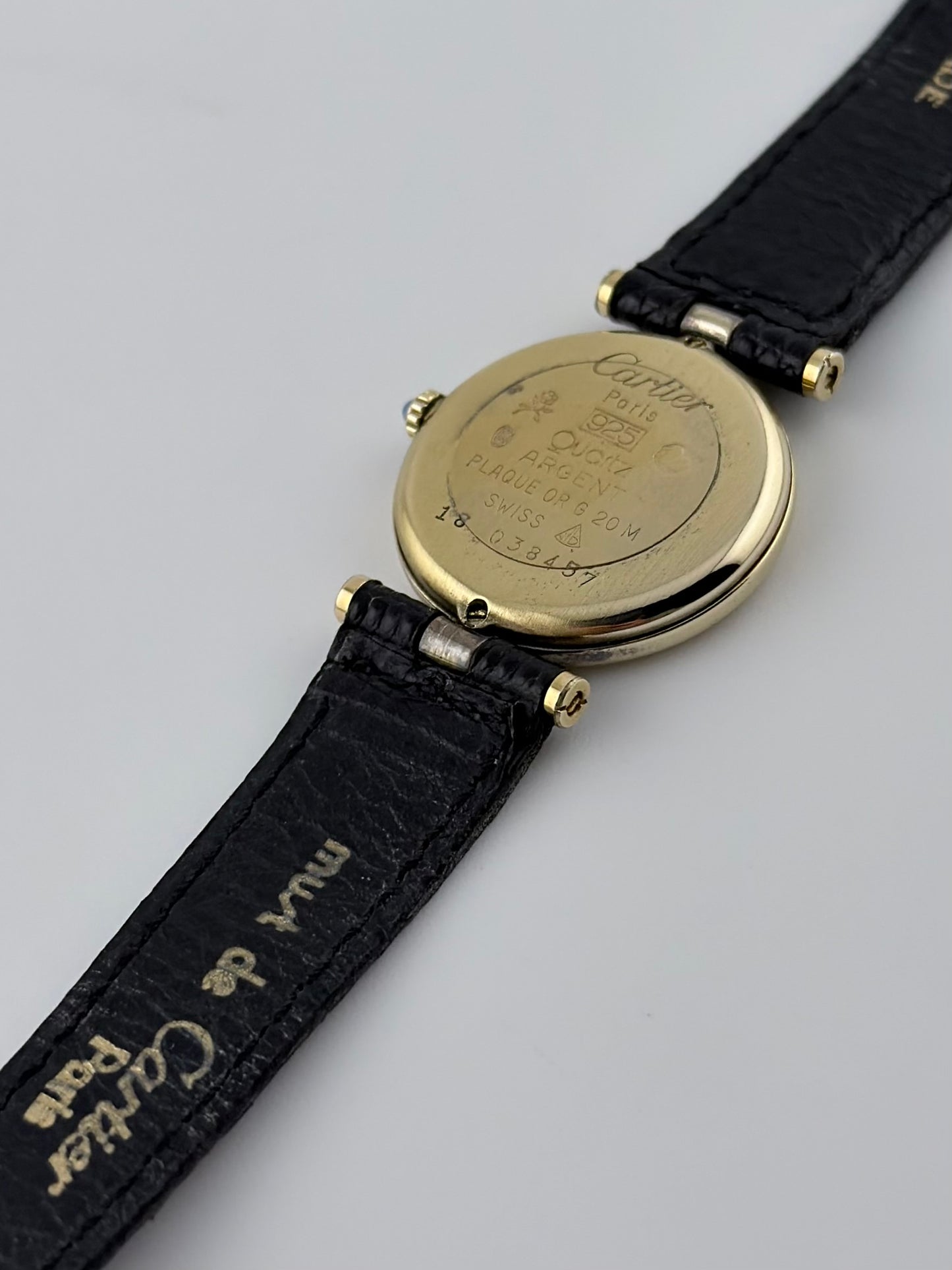 Cartier must de Vendôme Quartz - 18 - Onyx Dial - Full SET!