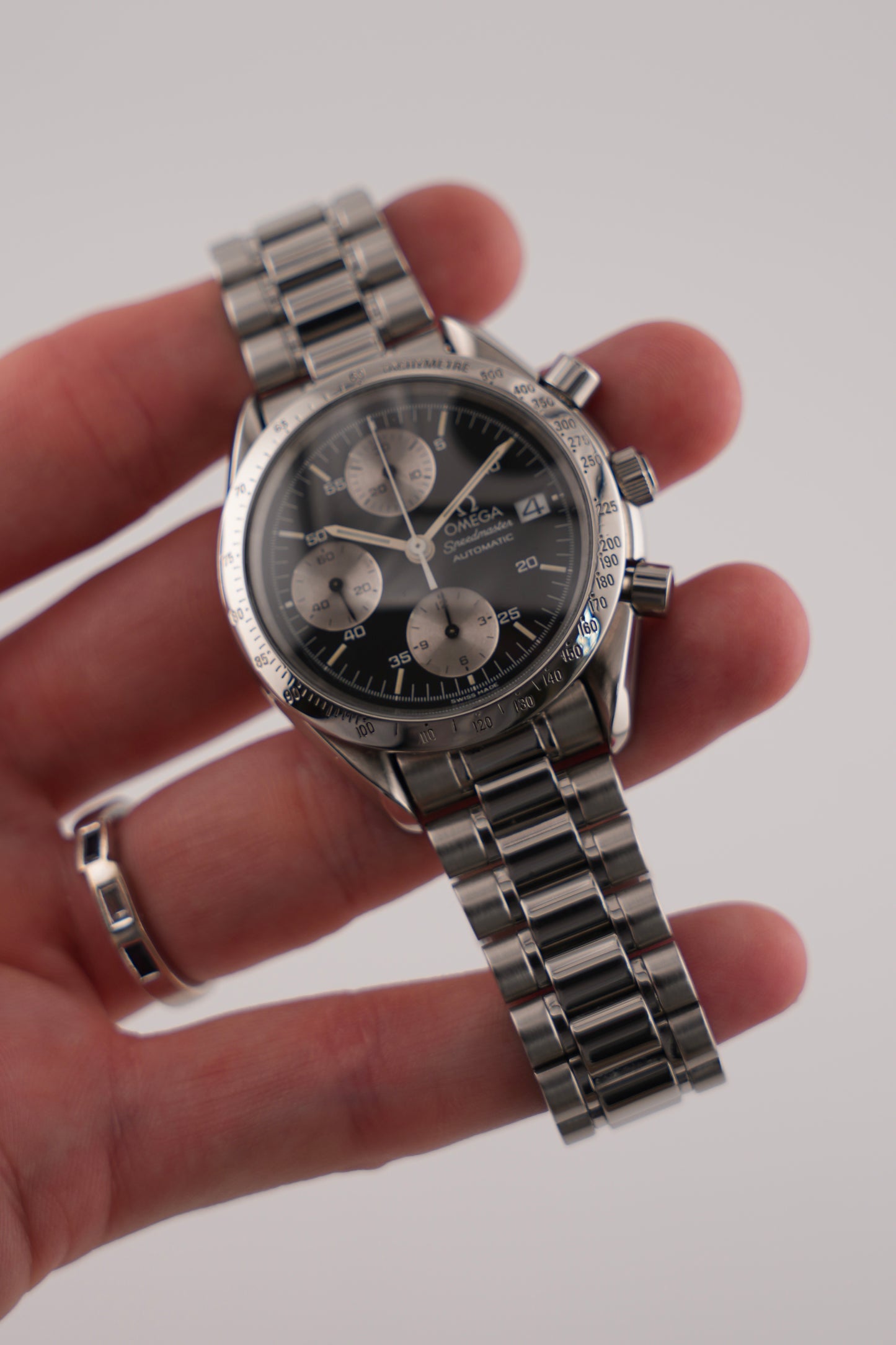 Omega Speedmaster Automatic Chronograph - 175.0043 - Reverse Panda Dial