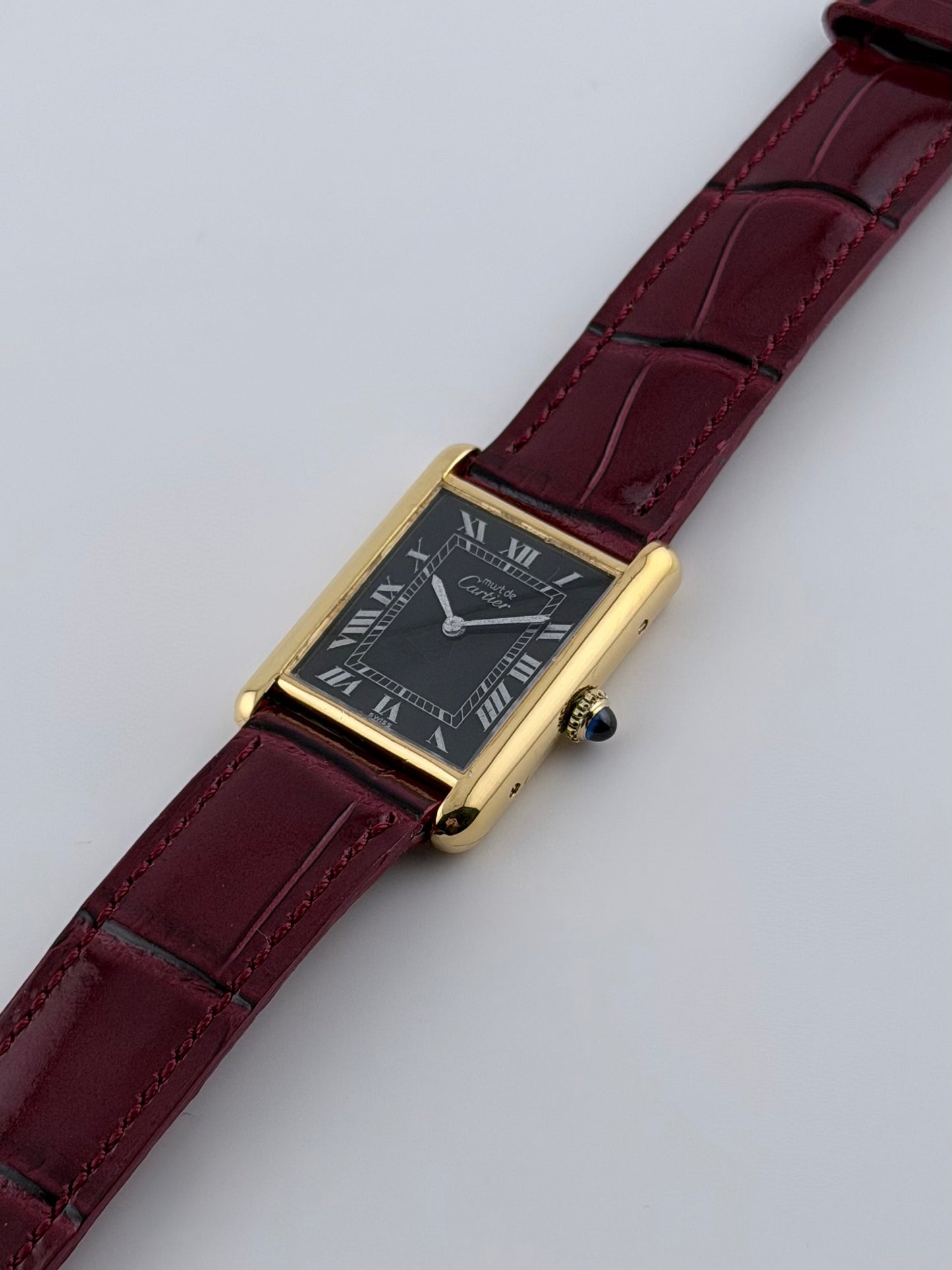 Cartier Must De Tank Manual Wind - 6 - Black Dial