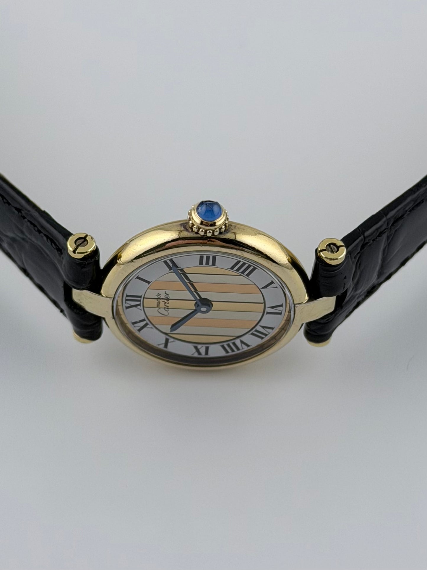 Cartier must de Vendome Quartz - 590004 - Two-tone Trinity Dial - Ladies