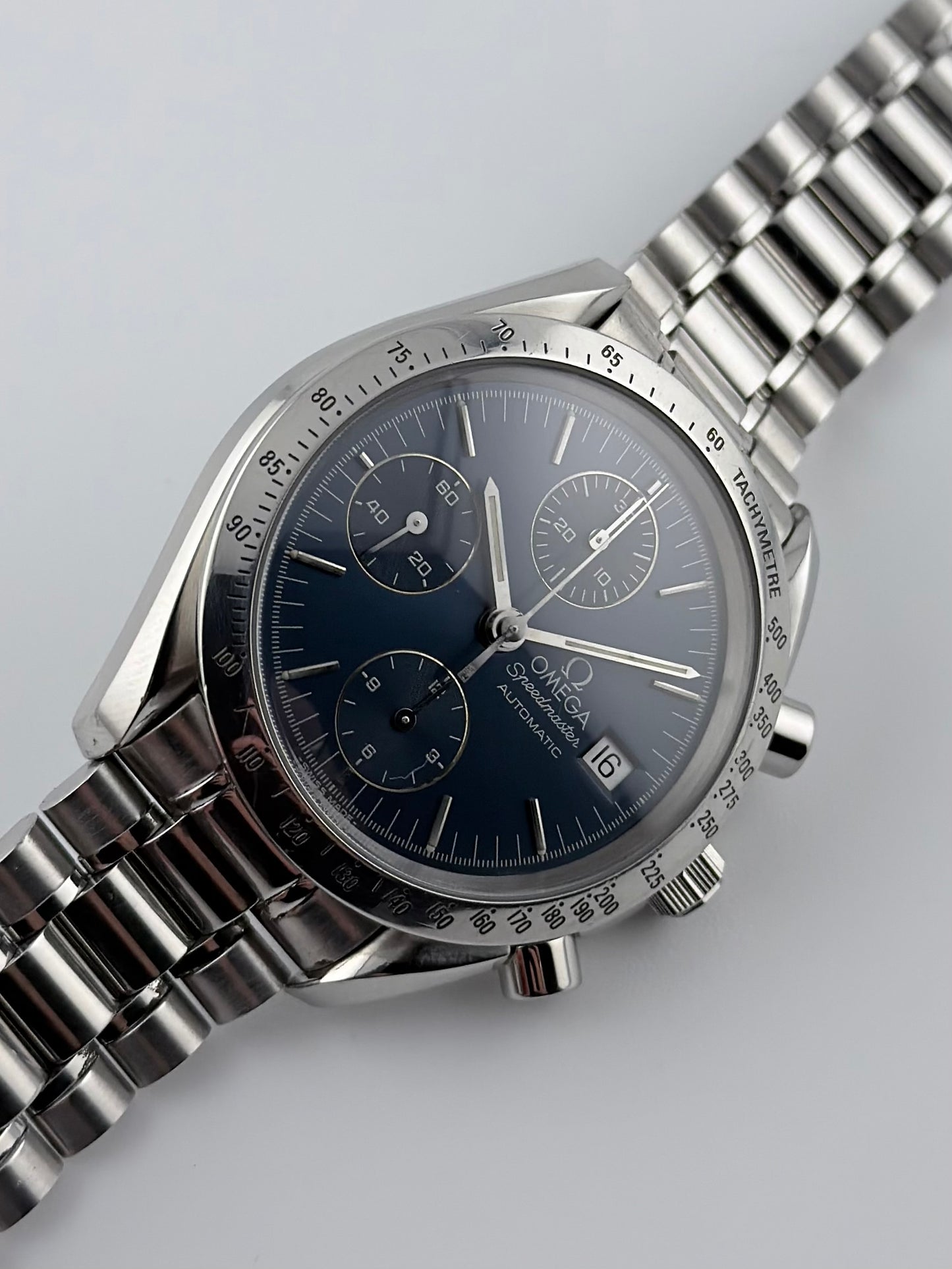 Omega Speedmaster Automatic Chronograph Date - 175.0043 Blue Sunburst Dial