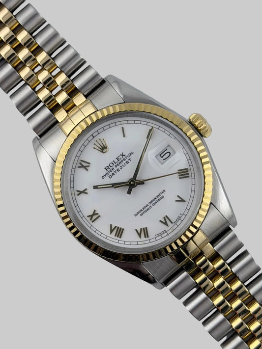 Rolex Datejust Oyster Perpetual 16013 - Rare White Roman Dial