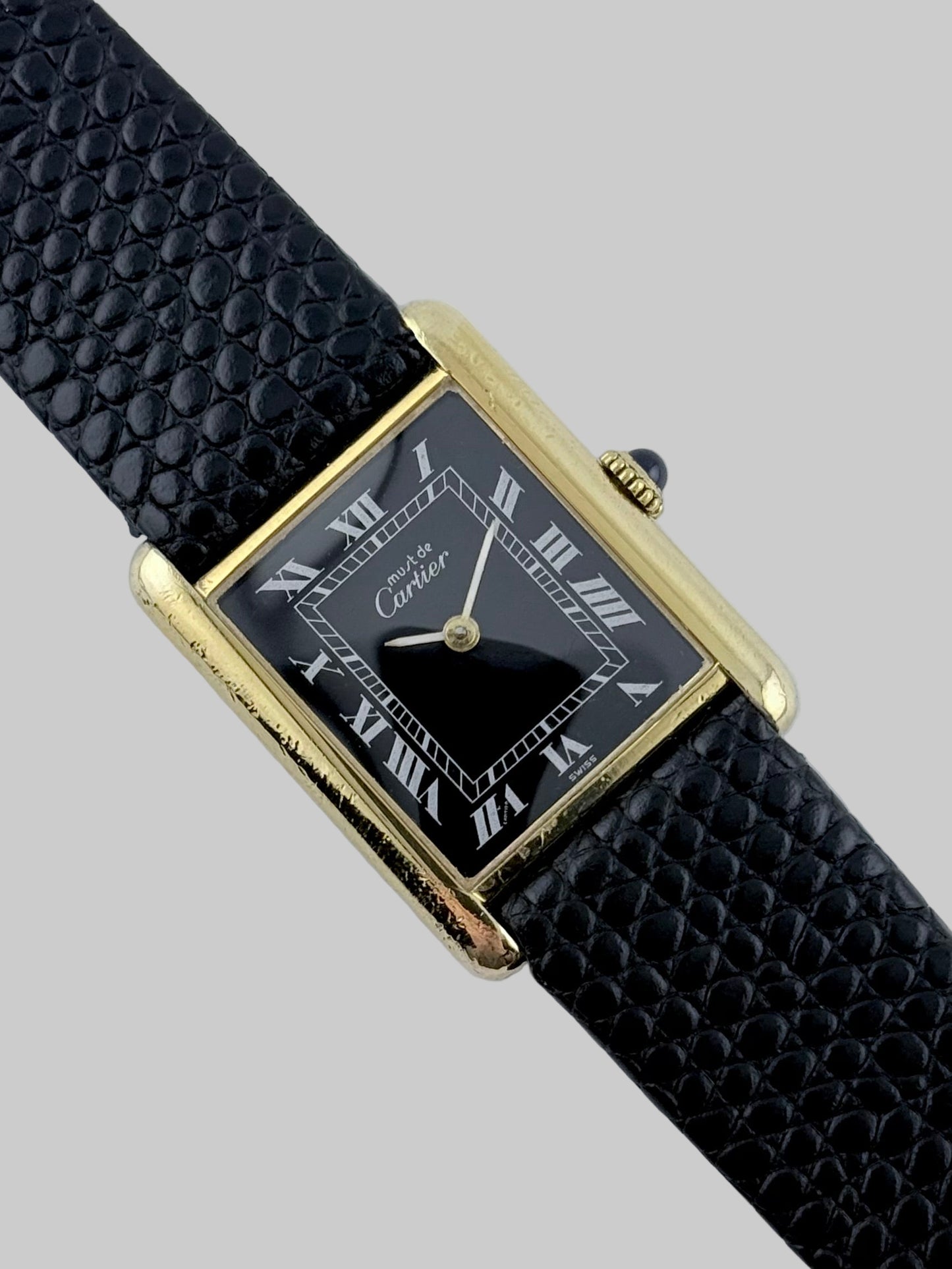 Cartier Must De Tank Manual Wind - 6 - Black Dial