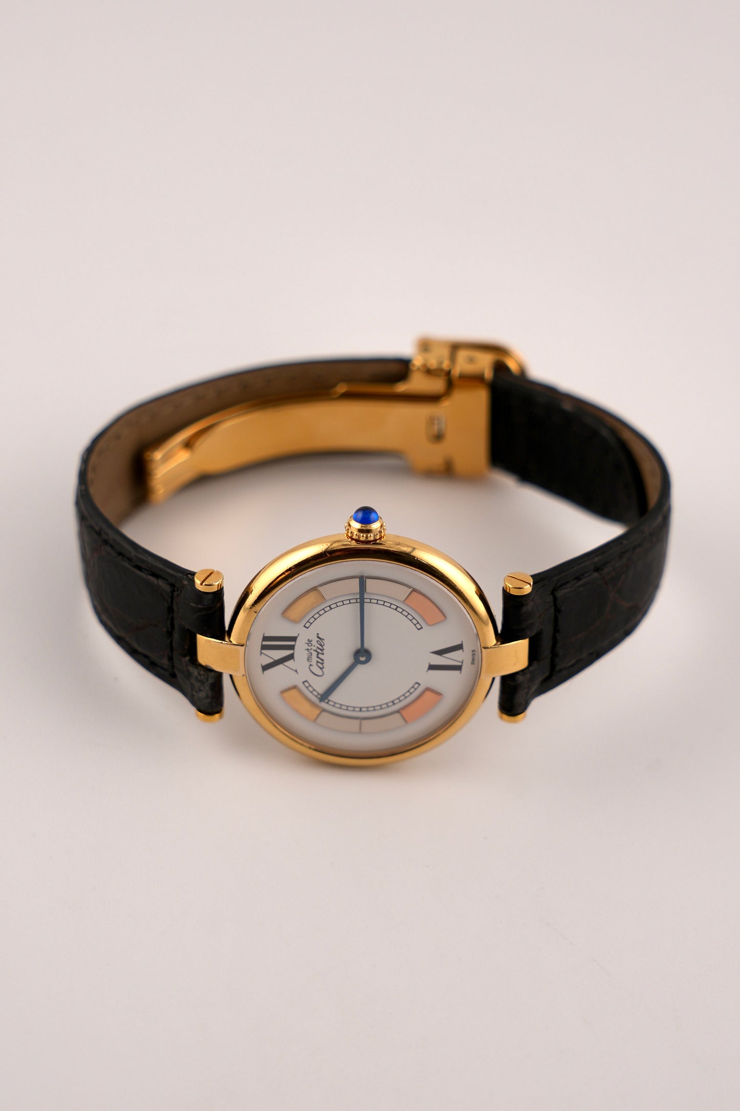 Cartier must de  Vendôme Quartz - 590003 - Trinity Dial - Original Strap
