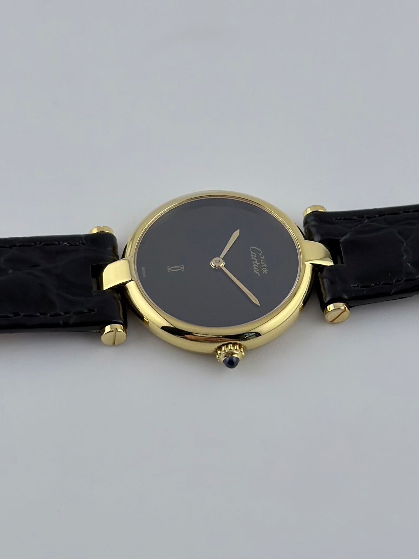 Cartier Must de Vendome Quartz - 18 - Onyx Dial - Ladies