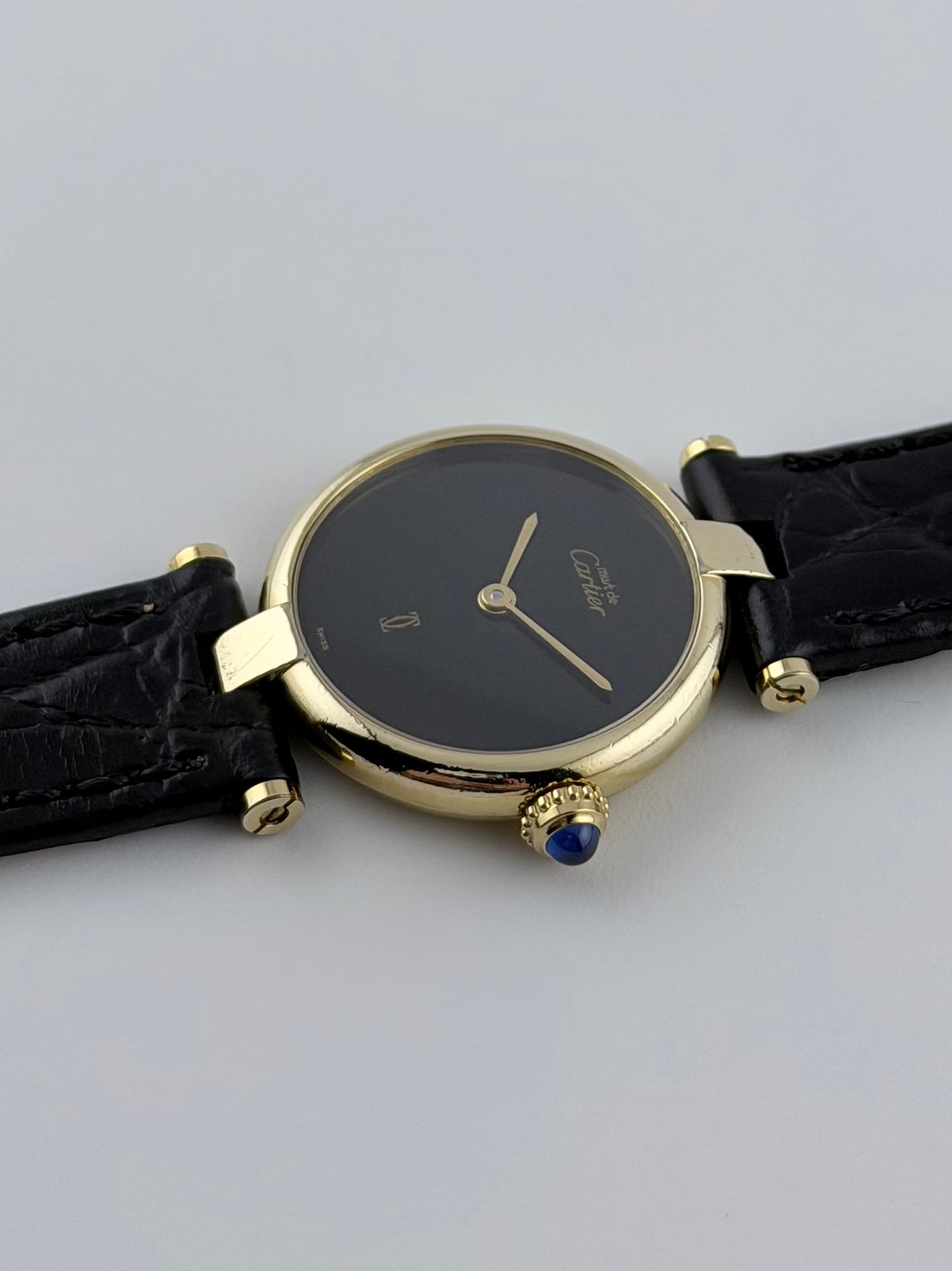 Cartier Must de Vendome Quartz - 18 - Onyx Dial - Ladies
