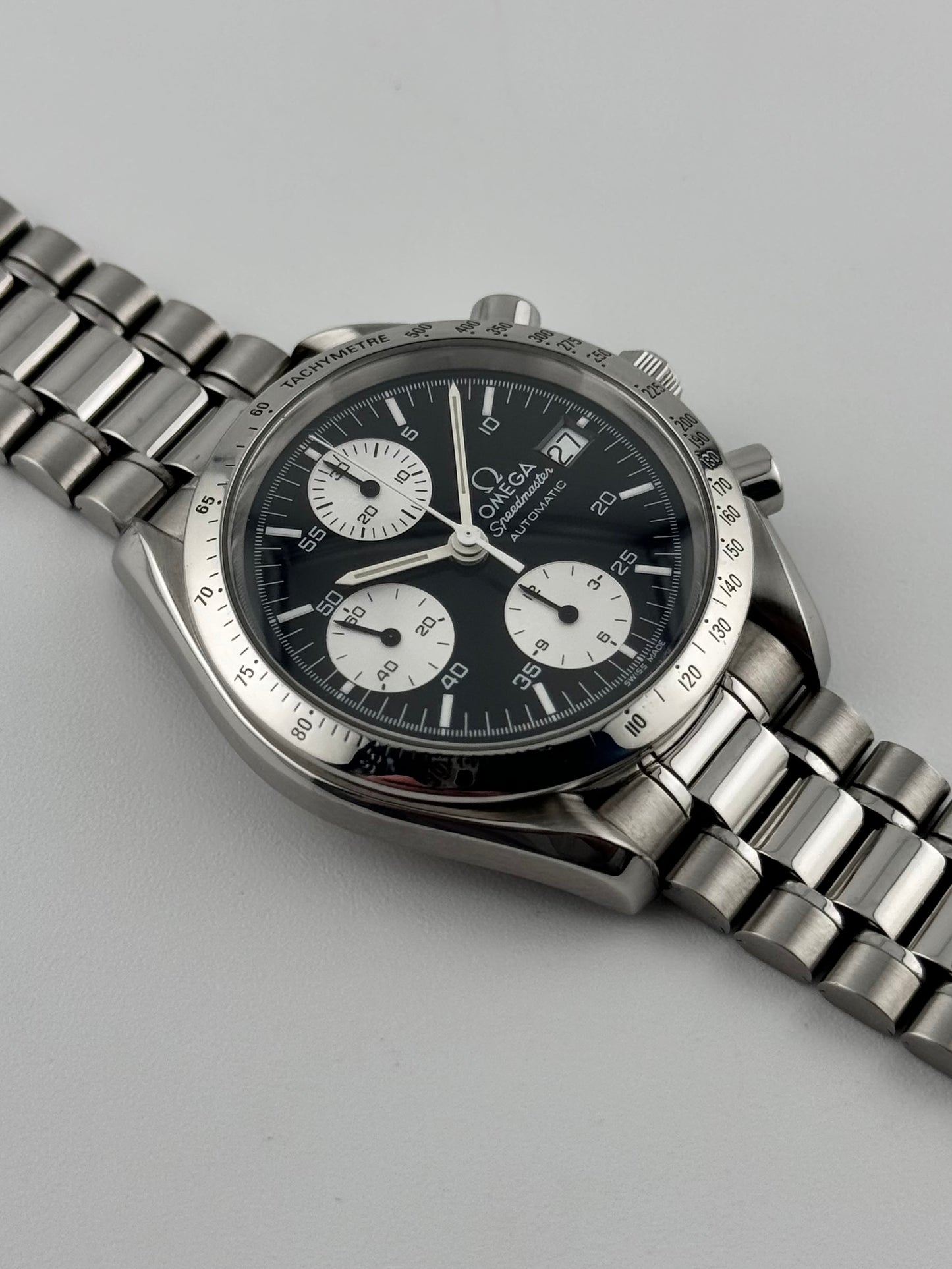 Omega Speedmaster Automatic Date - 175.0043 - Rare Reverse Panda Dial