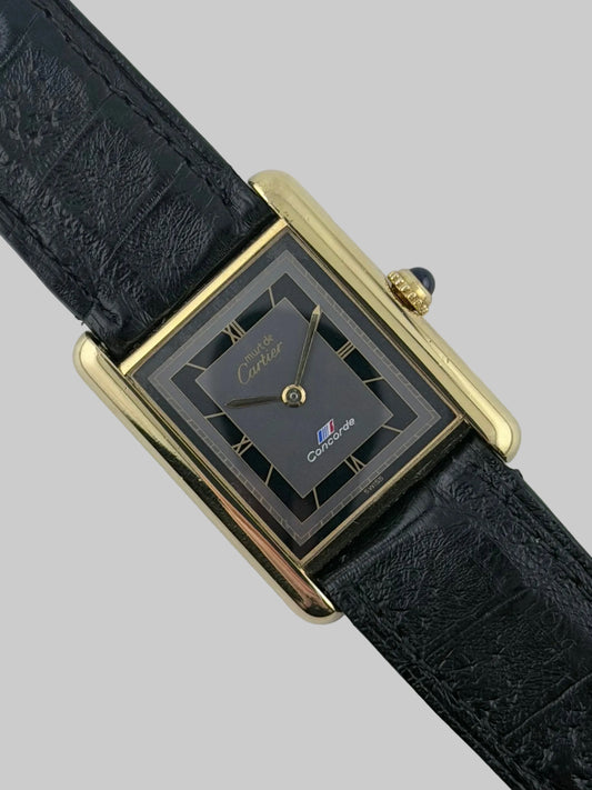 Cartier Must De Tank Quartz - Ultra Rare Off Catalog - Concord
