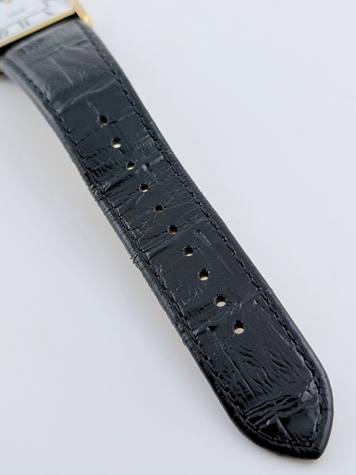 Seiko Tank Quartz Solar Near Mint! V115-0BC0 - Original Strap and Buckle