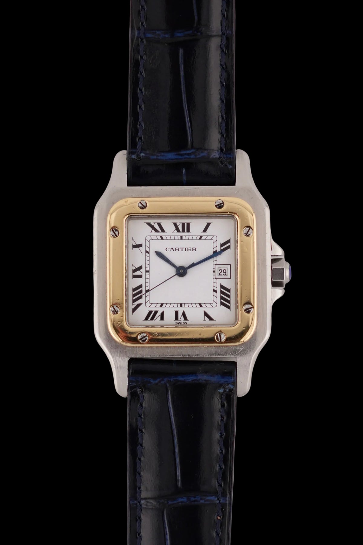 Cartier Santos Carree Automatic Date - Bi Metal - 2961