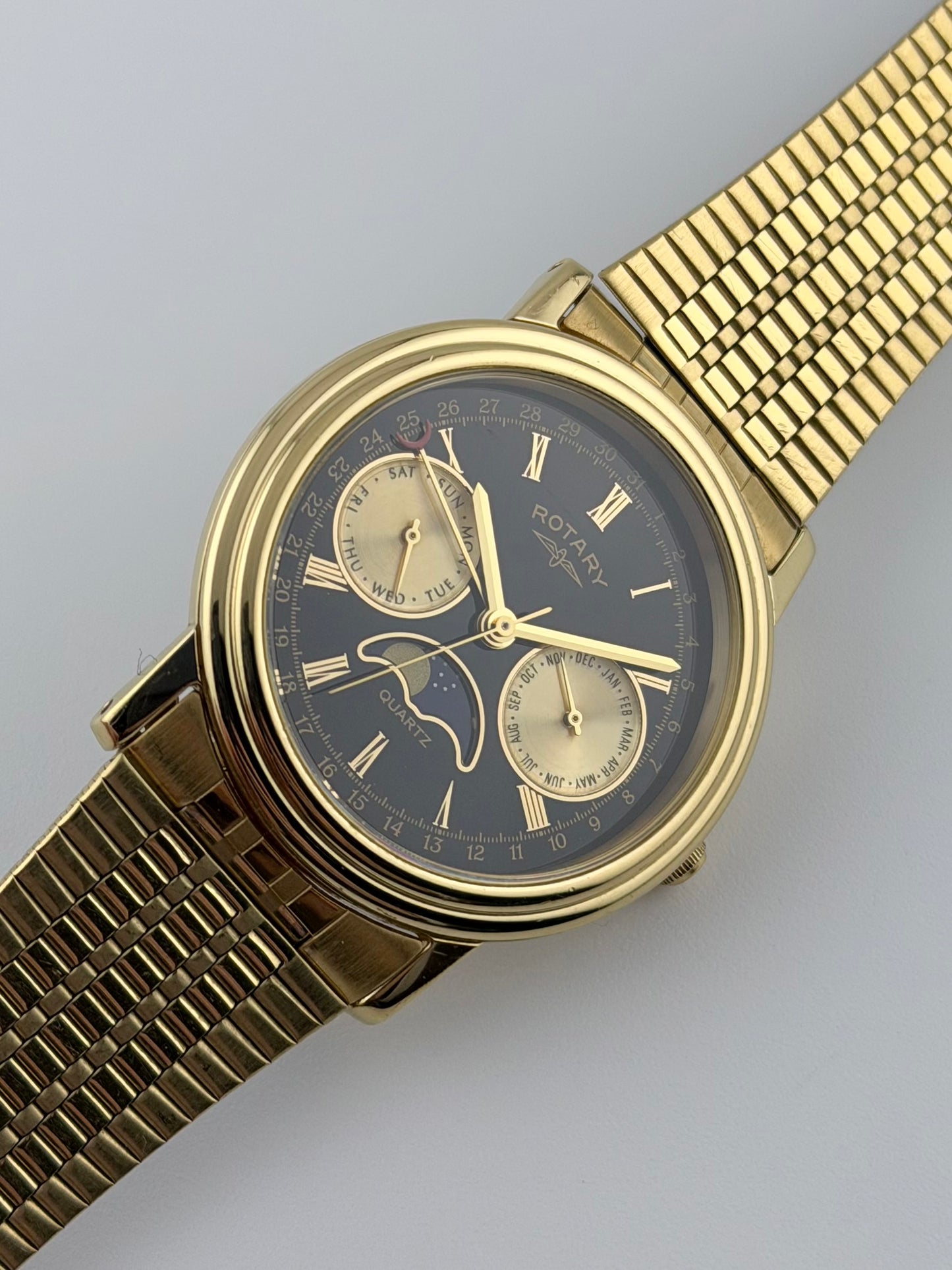 Rotary Moonphase Quartz Day-Date