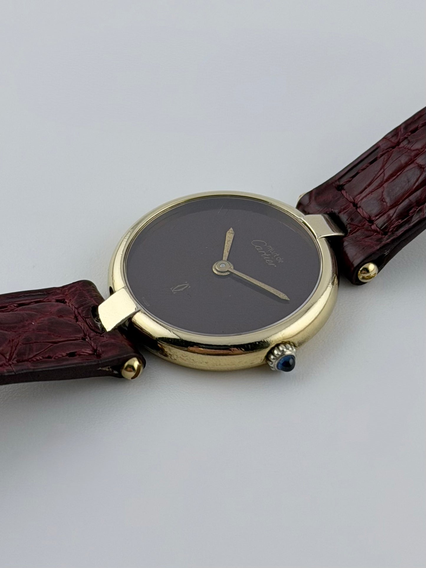 Cartier Must de Vendome Quartz - 18 - Burgundy Dial