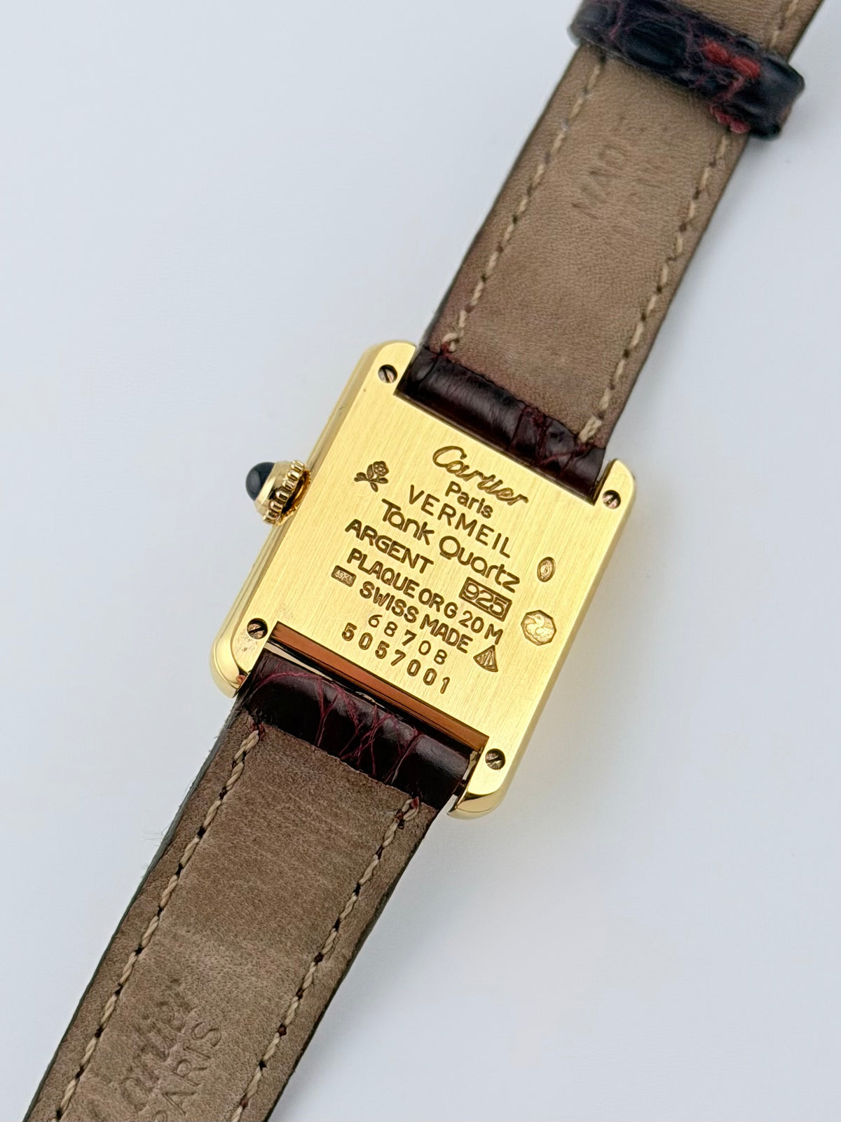 Cartier must de Tank Quartz - 5057001 - Two-tone Trinity Dial - Ladies - with Box