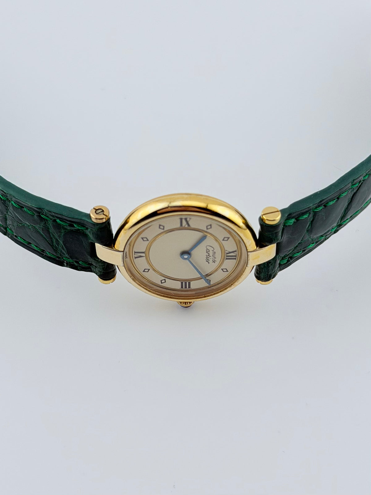 Cartier must de Vendome Quartz - 590004 - Ladies - Original Green Strap