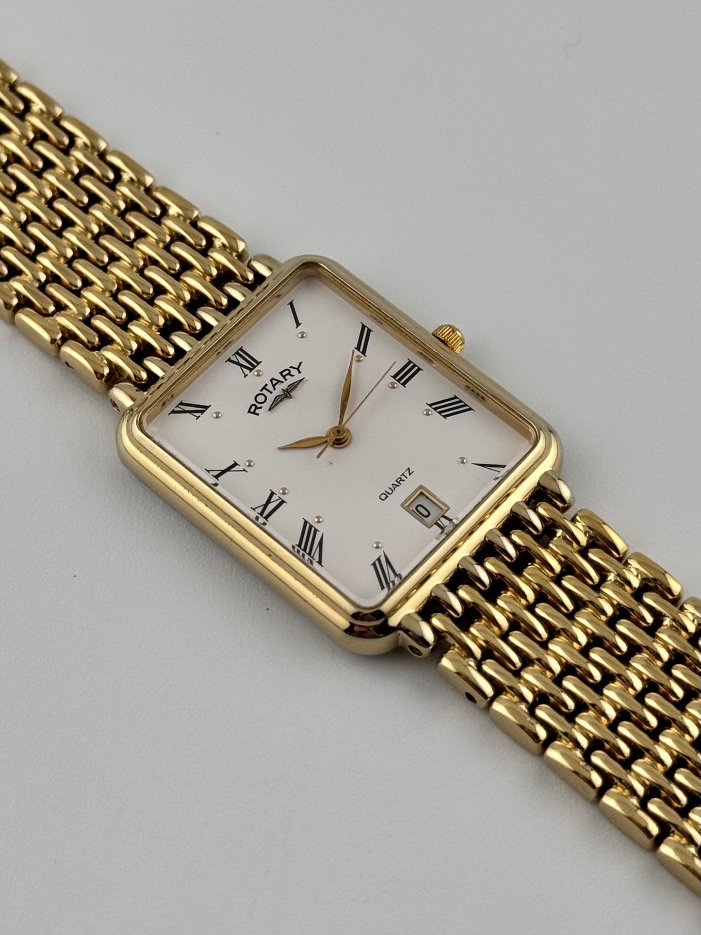Rotary Tank Quartz Date Dress Watch