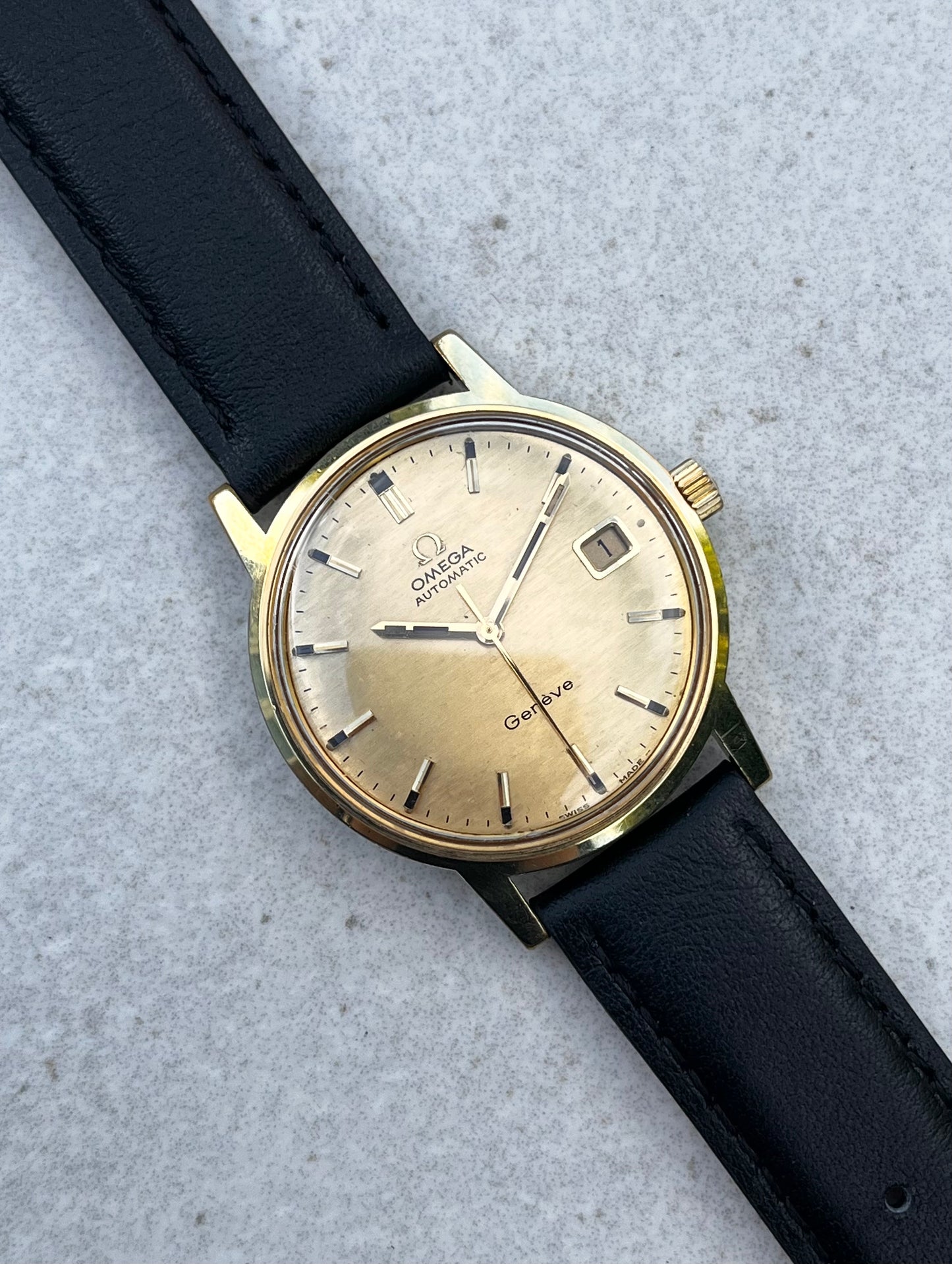 Omega Geneve Automatic Shantung Dial 166.070