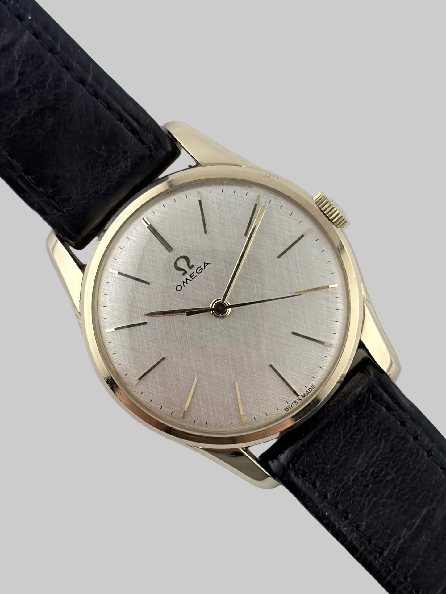 Omega Manual Wind 9ct Gold - 131.5405 - Linen Dial