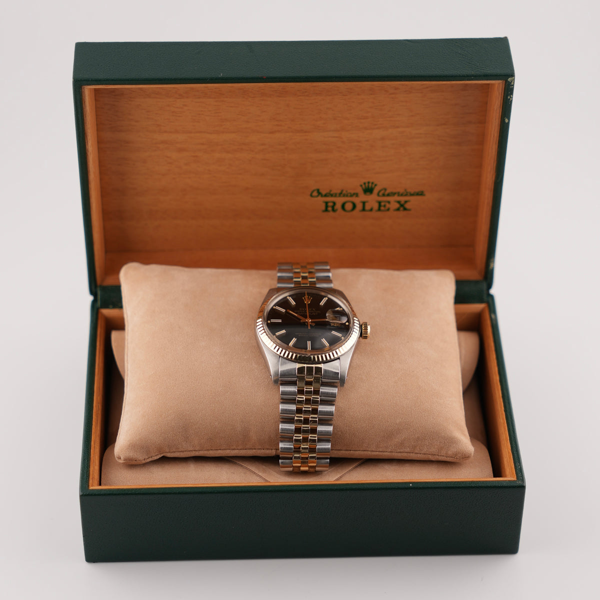 Rolex Datejust Oyster Perpetual 16013 - Two-Tone - Black Dial - Exceptional Condition