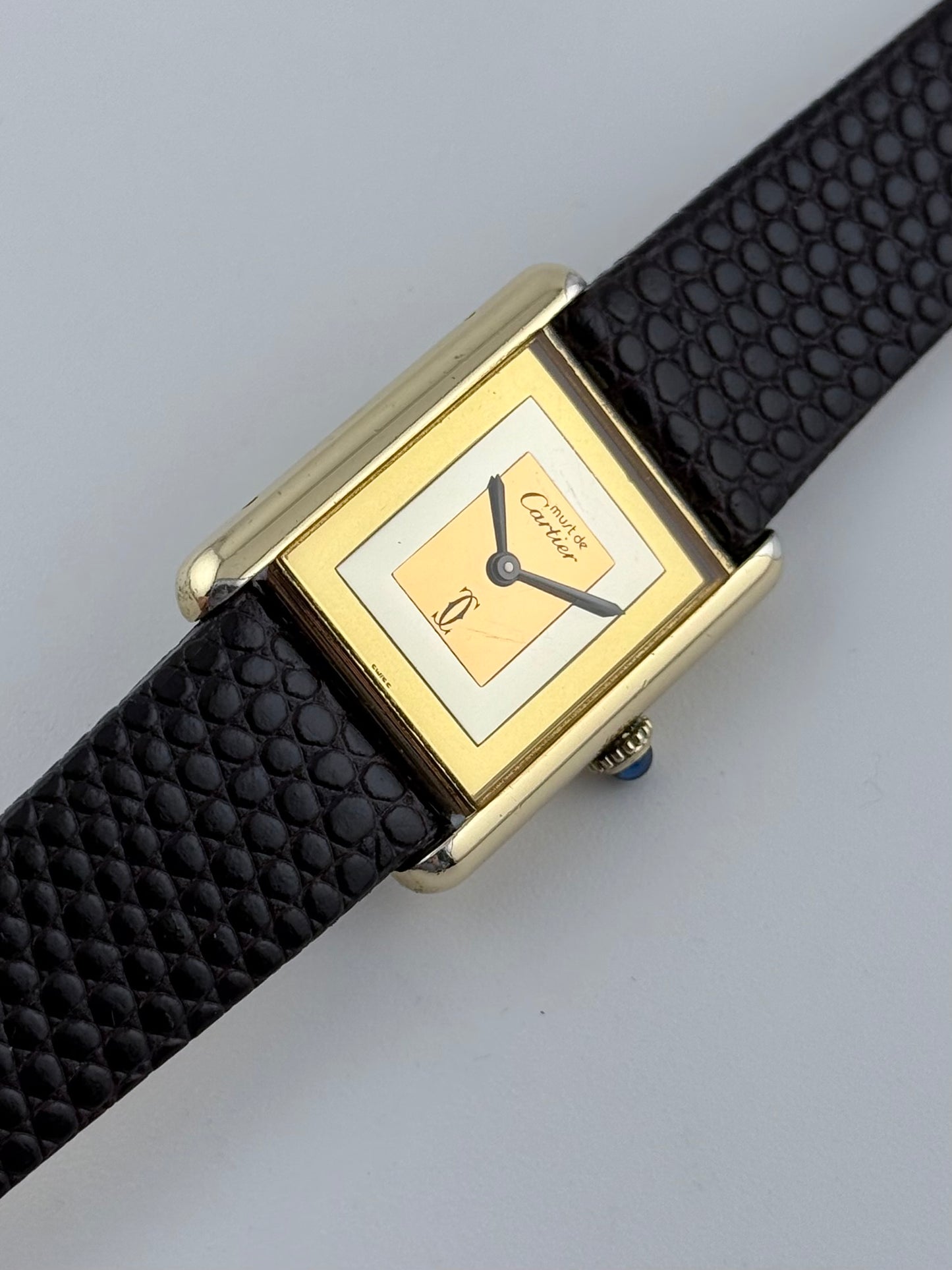 Cartier Must De Paris Tank Quartz - Trinity Dial