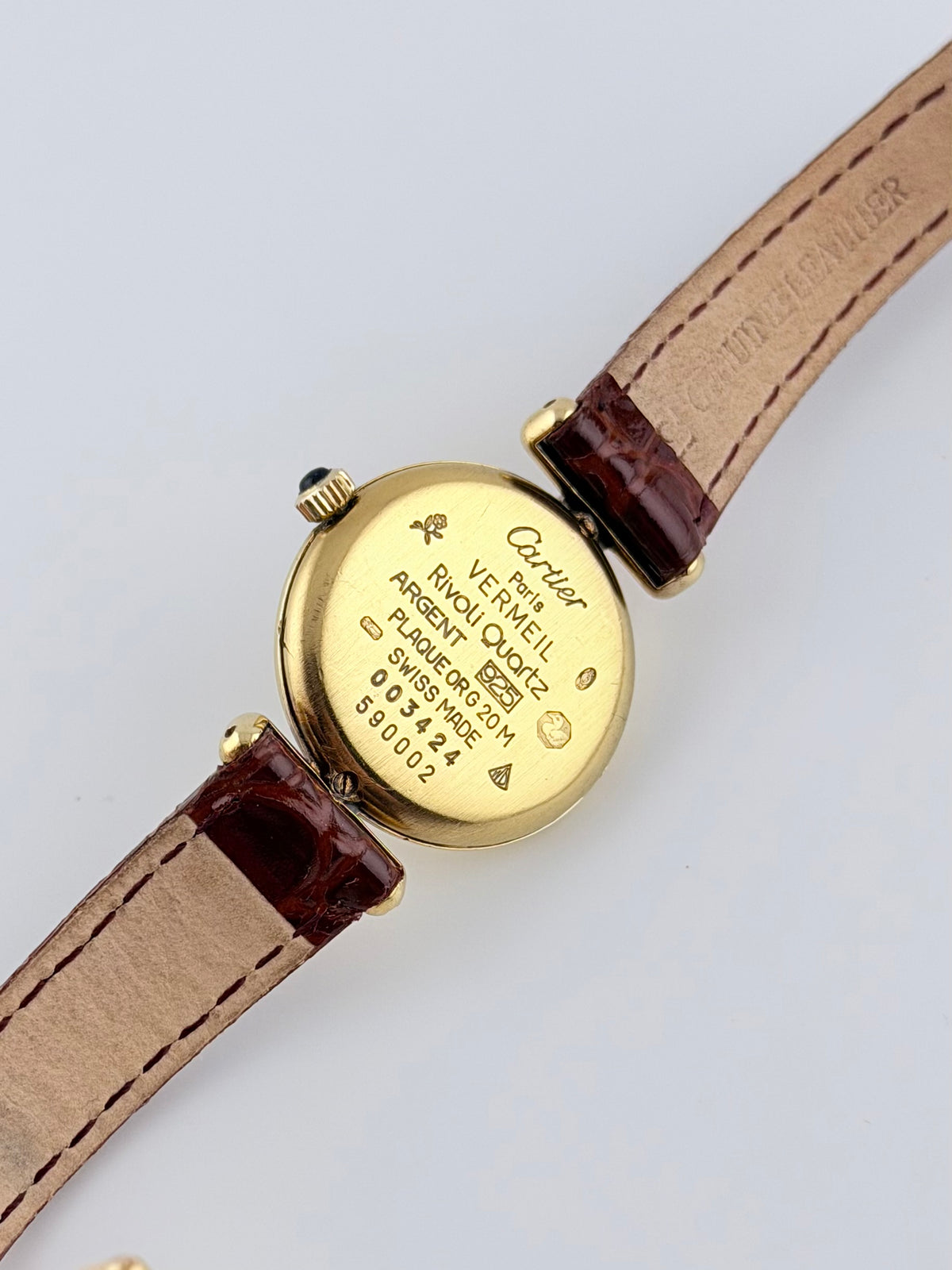 Cartier must de Colisee Quartz - 590002 - Ladies - Gold Art-Deco Dial