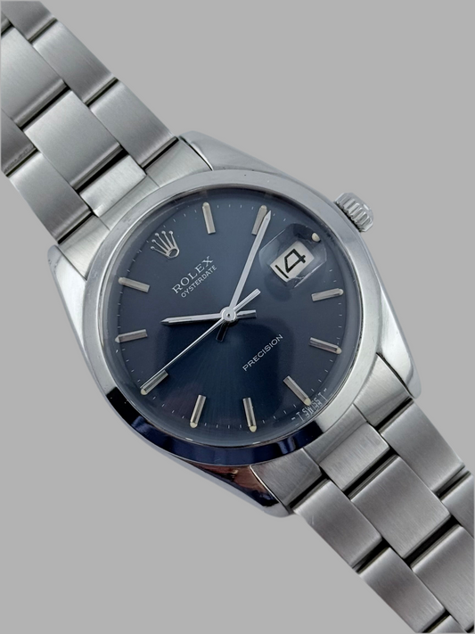 Rolex Oysterdate Precision Manual Wind - 6694 - Midnight Blue Sunburst Dial