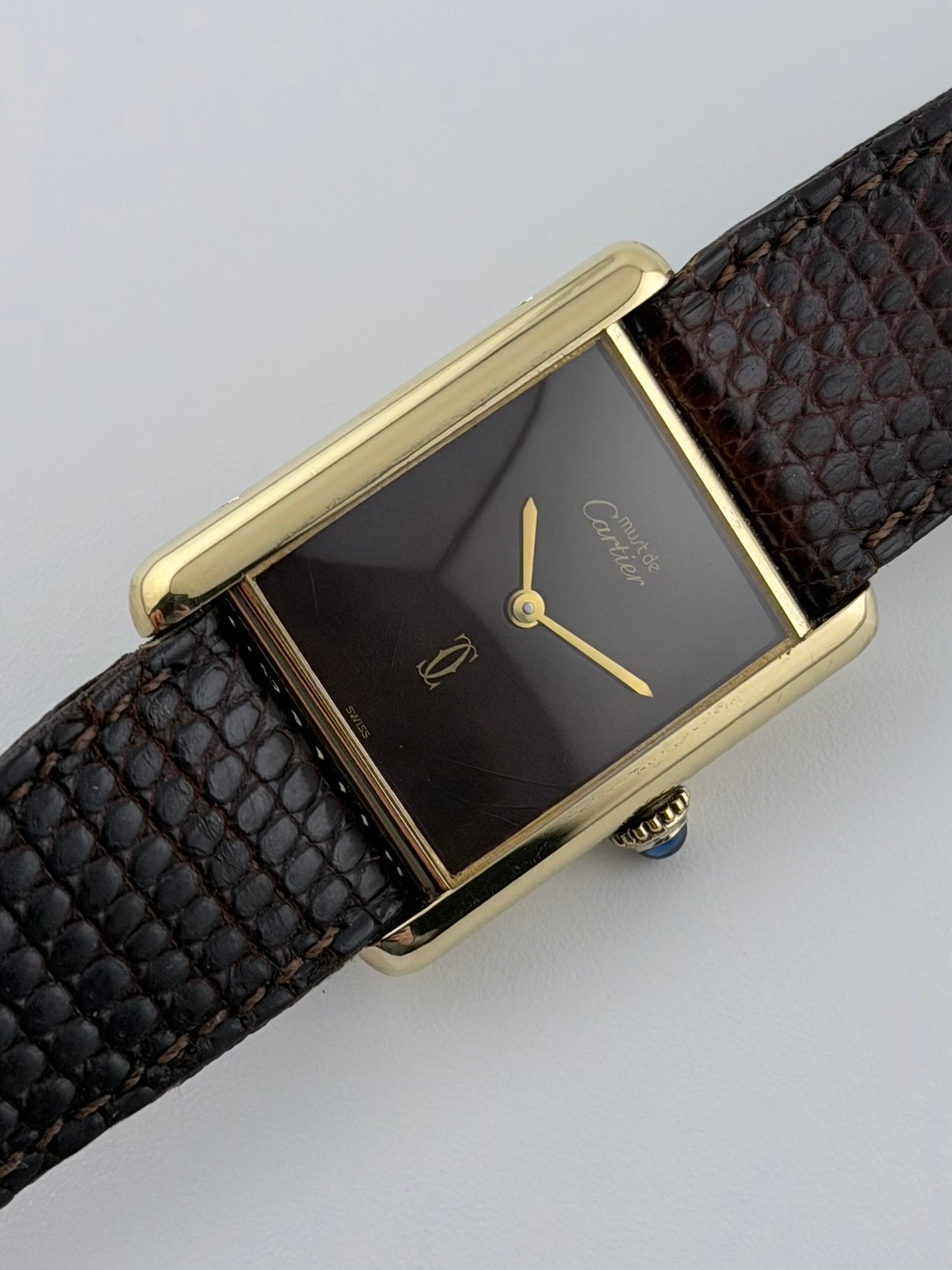 Cartier Must De Paris Tank Quartz - 6 - Wood Dial