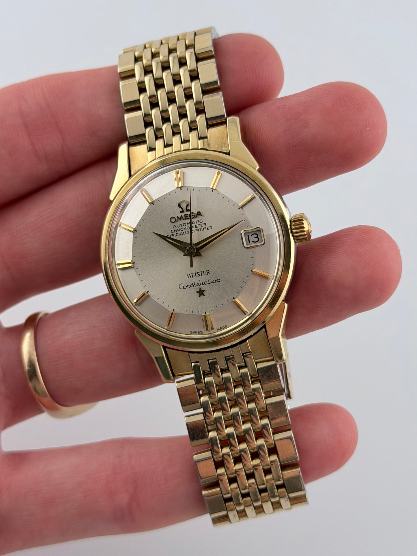 Omega Constellation Automatic Pie-Pan - Rare Double Signed - 168.005
