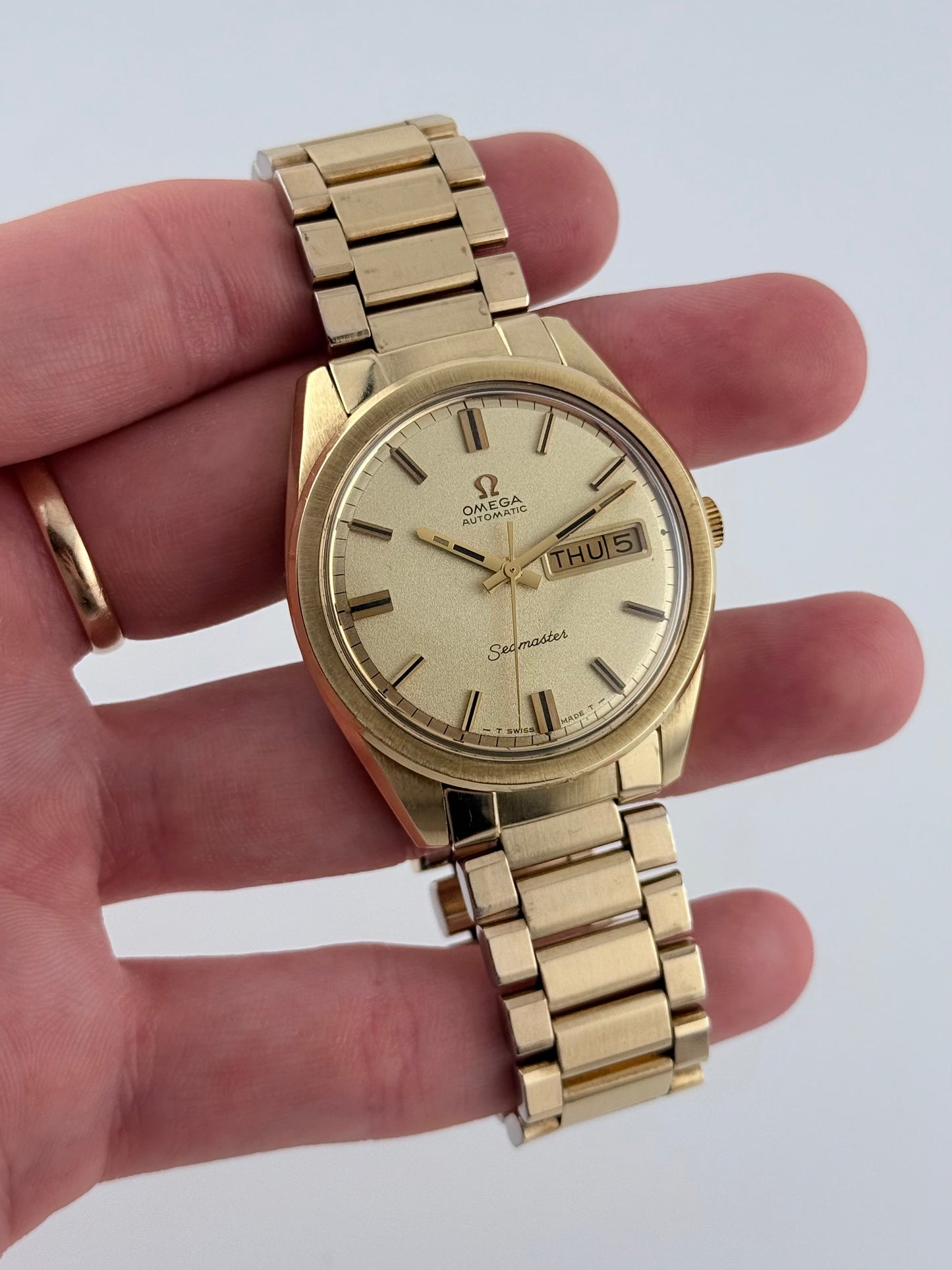 Omega Seamaster Automatic Day-Date Jumbo Pie Pan 166.032