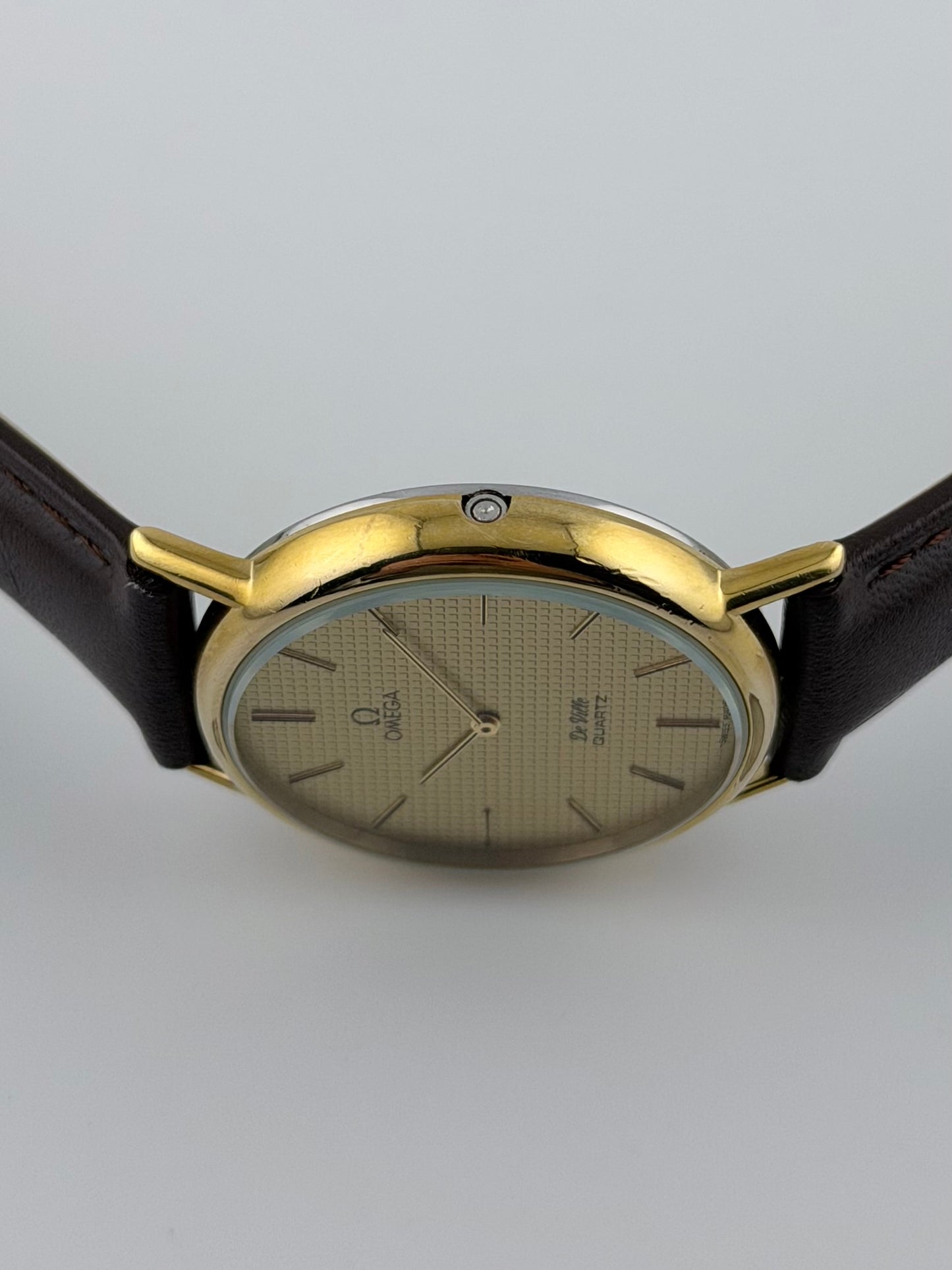 Omega De Ville Quartz 191.0092 Waffle Dial