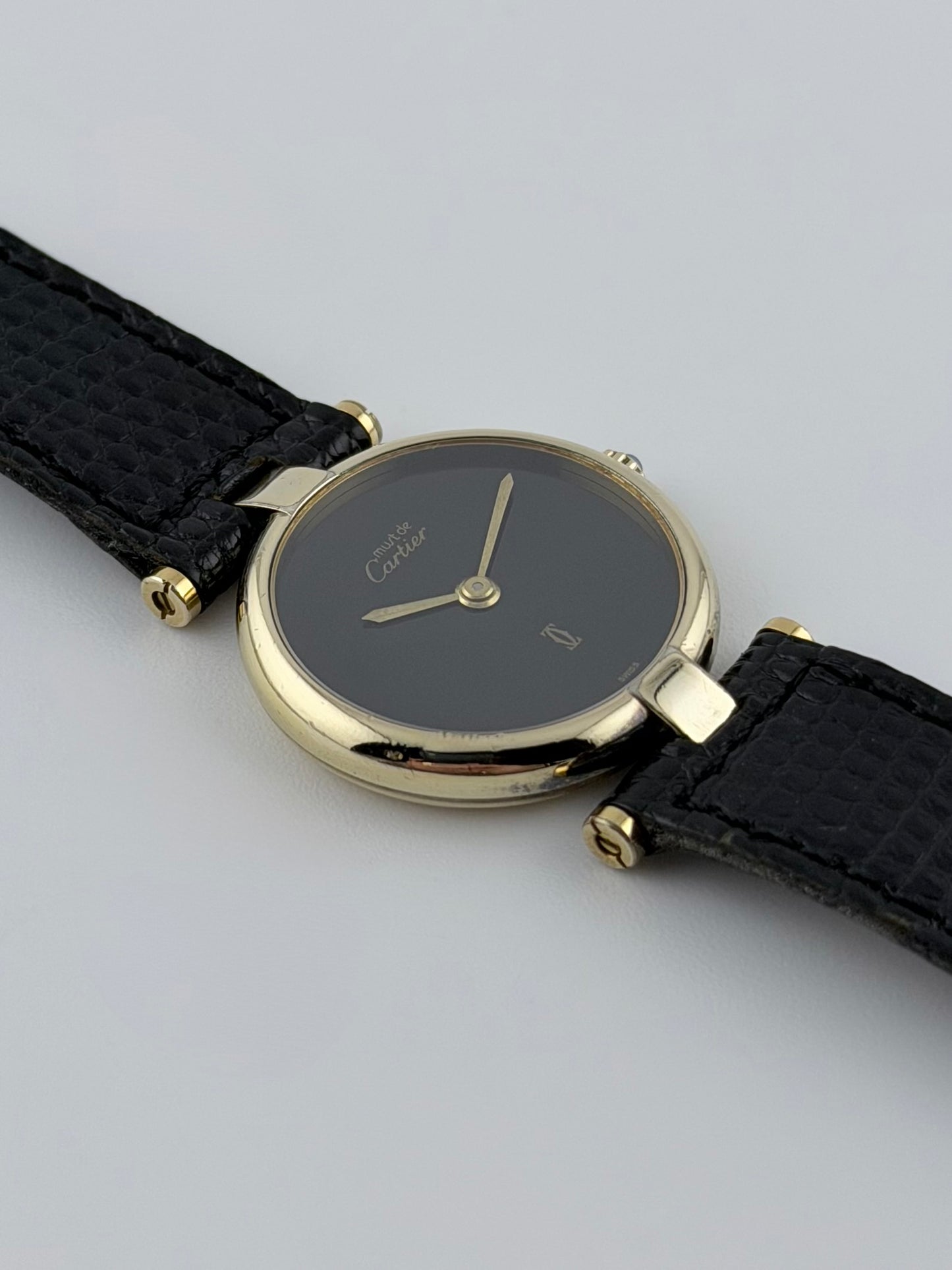 Cartier must de Vendôme Quartz - 18 - Onyx Dial - Full SET!