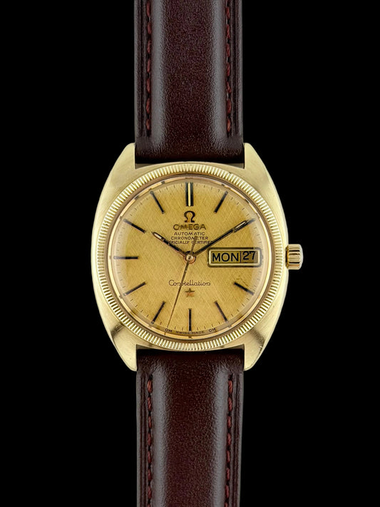 Omega Constellation Chronometer Automatic Day-Date - 18kt Gold Case and Dial - 168.029
