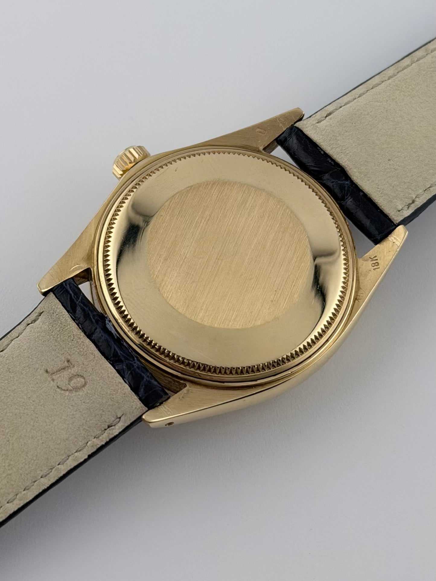 Rolex Oyster Perpetual Date Automatic - 1503 - Solid 18k Gold - Rare Blue Dial