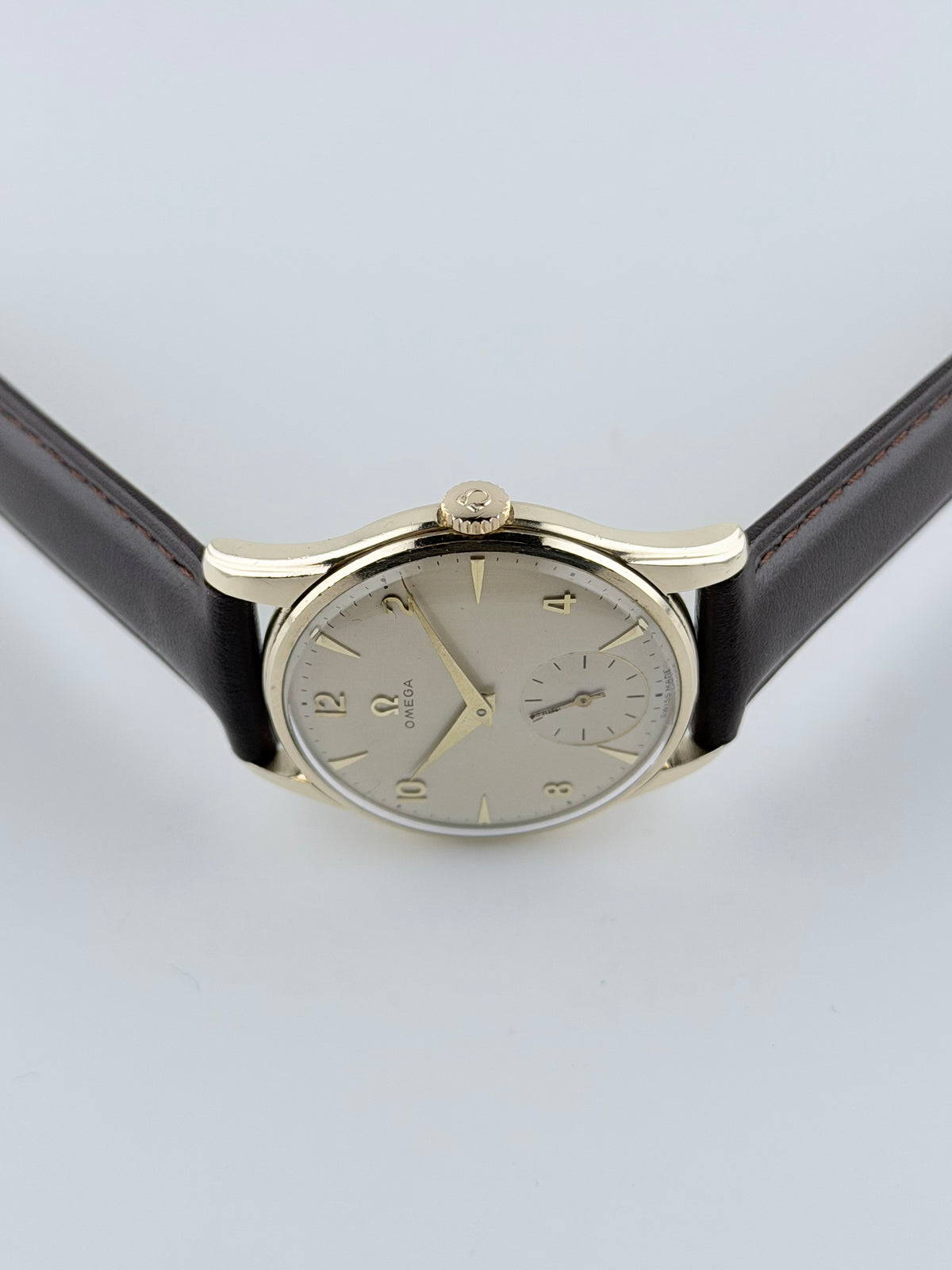 Omega Manual Wind 9ct Gold Sub Secs - ALD 927767