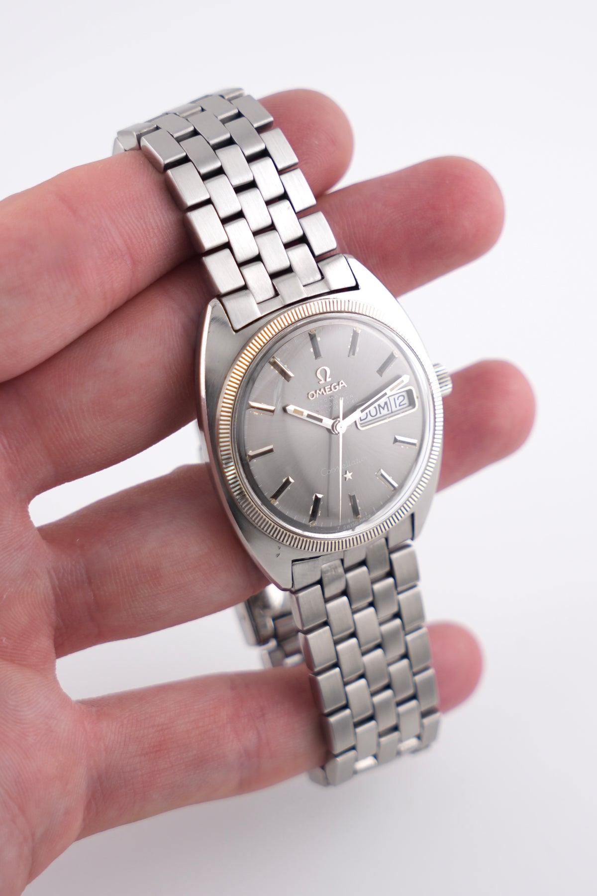 Omega Constellation Automatic Day-Date 168.029 - Rare Dark Grey Dial