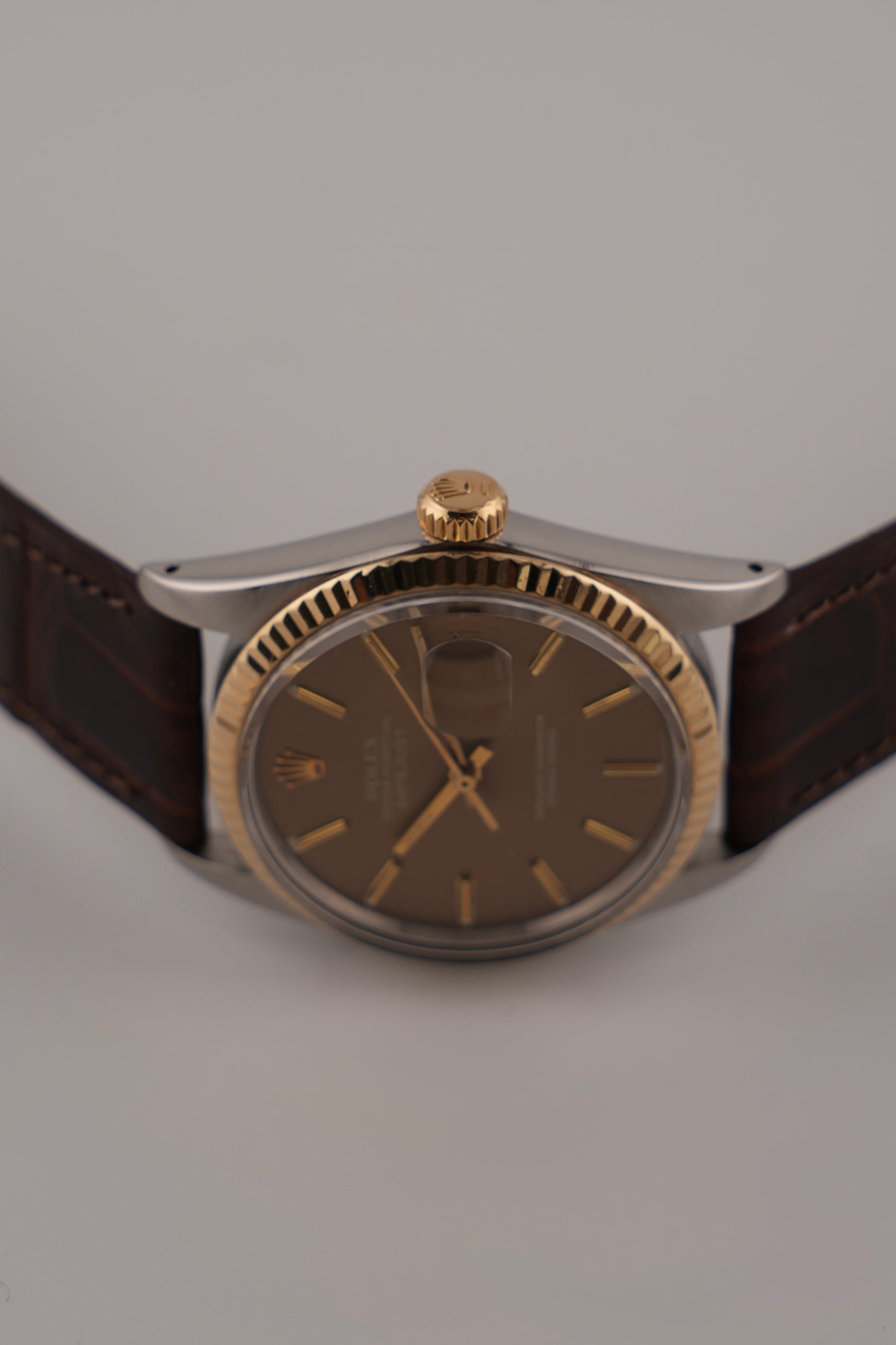 Rolex Datejust Oyster Perpetual 16013 - Two-Tone - Havana Dial - Exceptional Condition