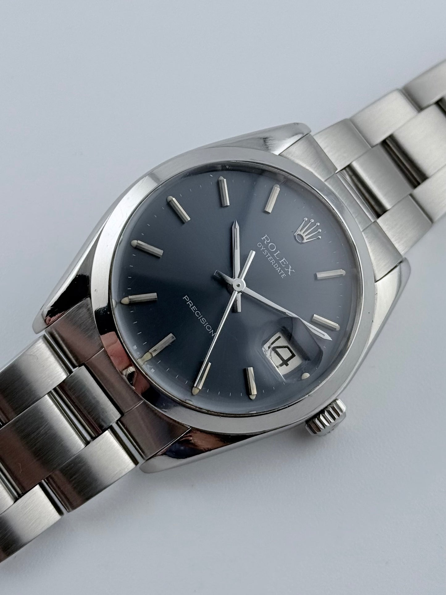 Rolex Oysterdate Precision Manual Wind - 6694 - Midnight Blue Sunburst Dial