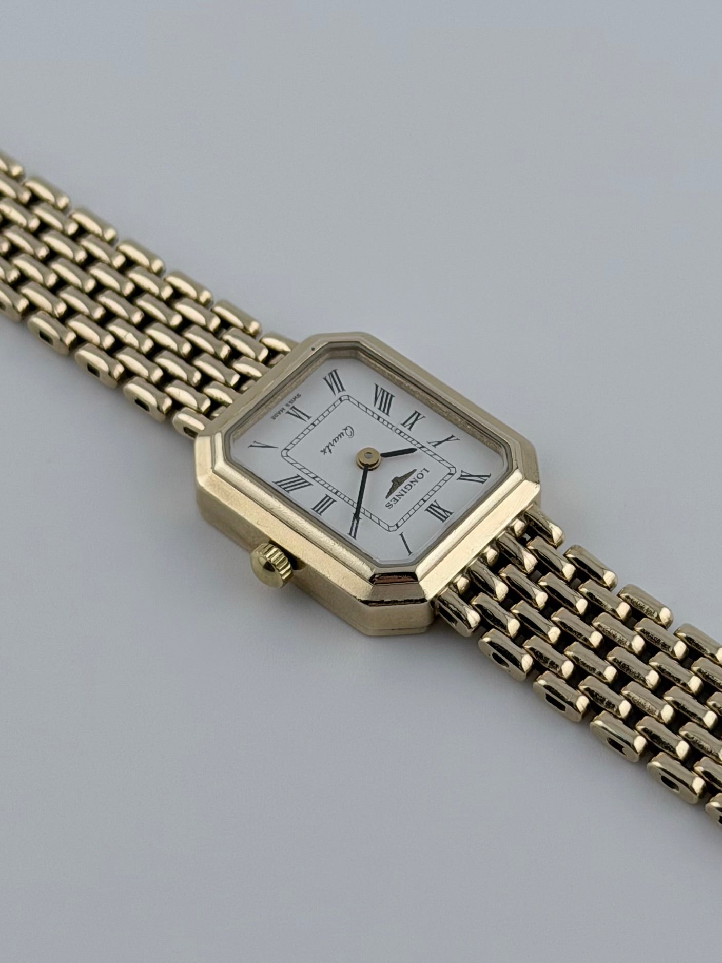 Longines Tank Quartz Solid 9k Gold | Box & Papers | Ladies