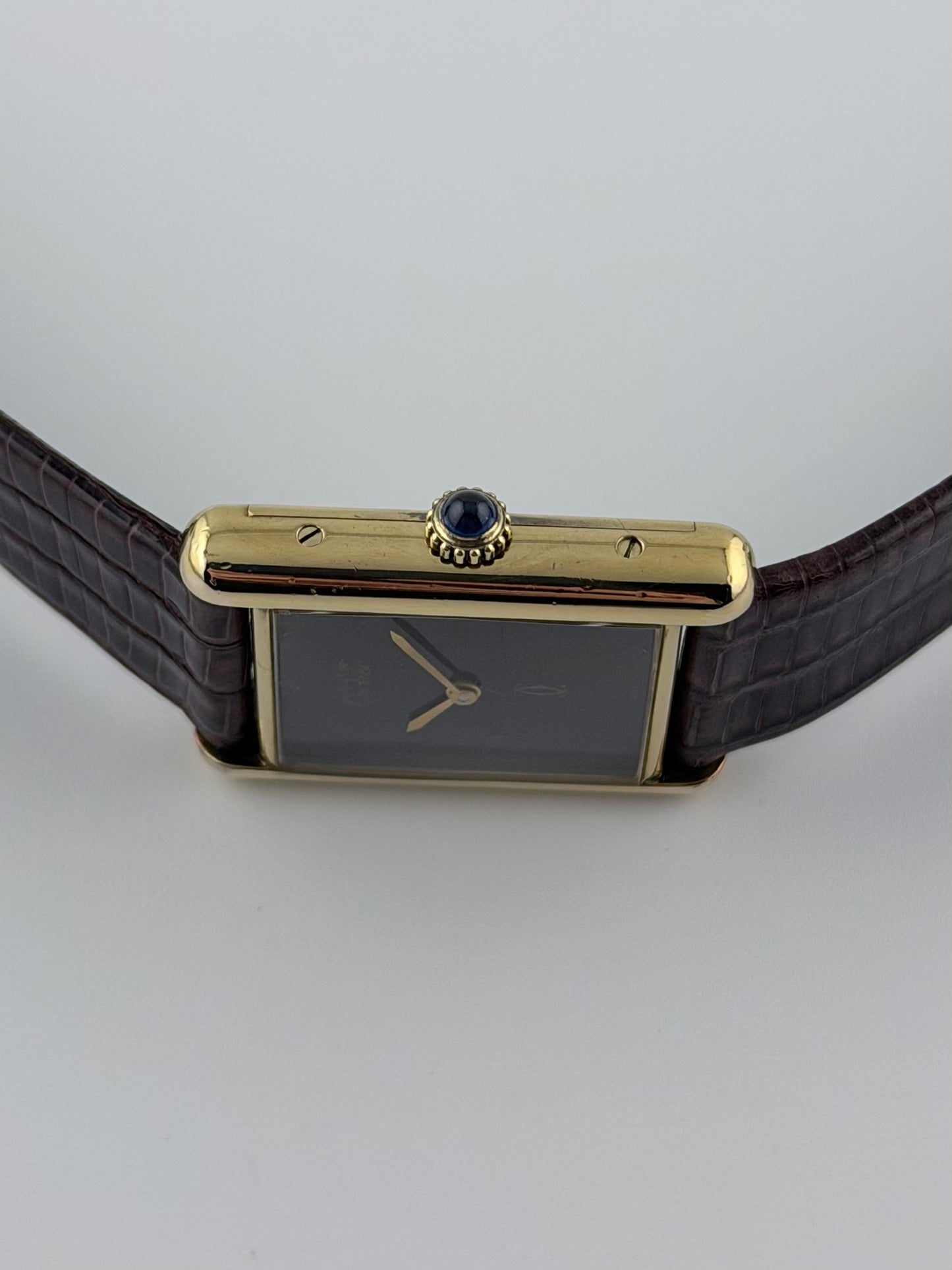 Cartier Must De Paris Tank Manual Wind - 6 - Lacquer Wood-effect Dial
