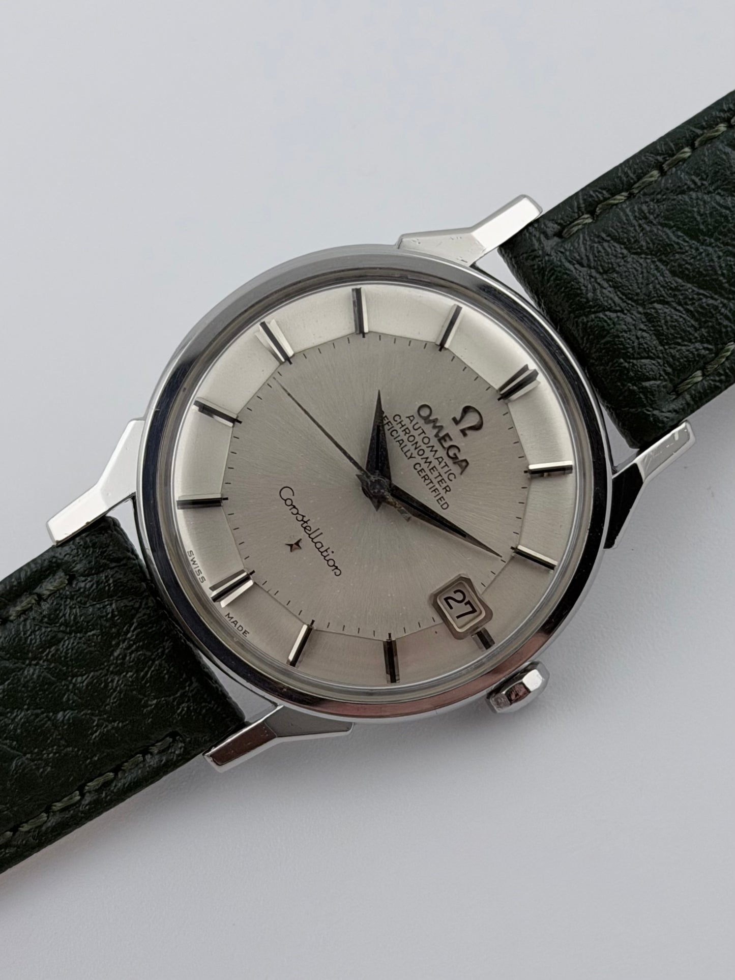 Omega Constellation Chronometer Automatic Date Pie Pan 168.005 - Dog Leg Lugs