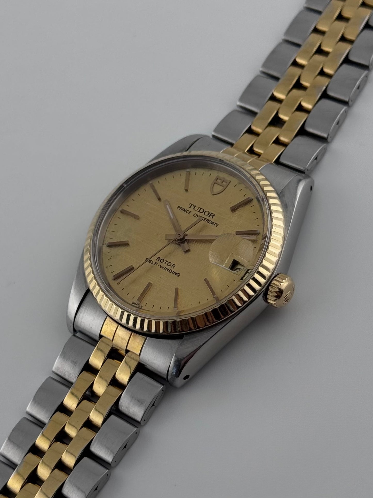 Tudor Prince Oysterdate Rotor Self-Winding - 75203 - Linen Dial