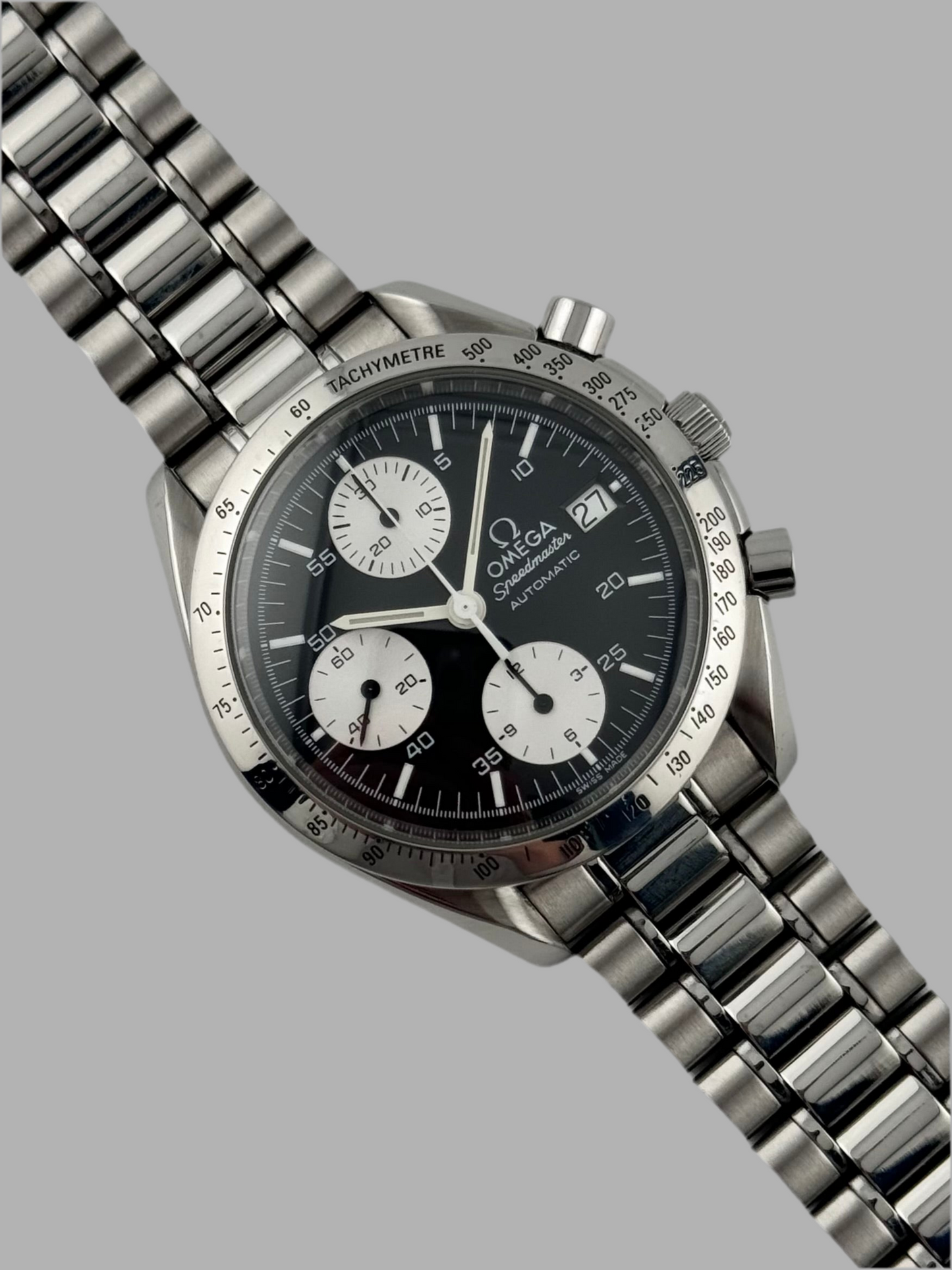 Omega Speedmaster Automatic Date - 175.0043 - Rare Reverse Panda Dial