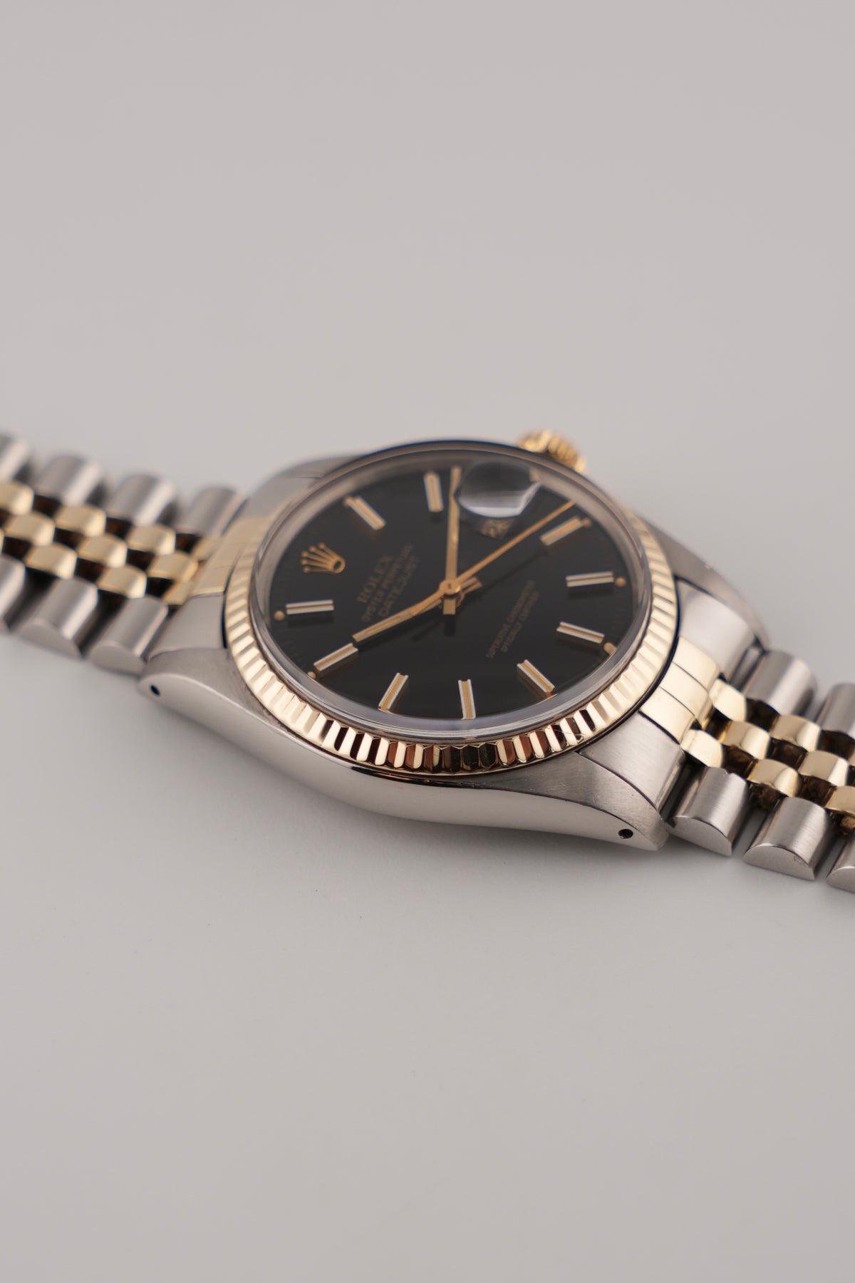 Rolex Datejust Oyster Perpetual 16013 - Two-Tone - Black Dial - Exceptional Condition