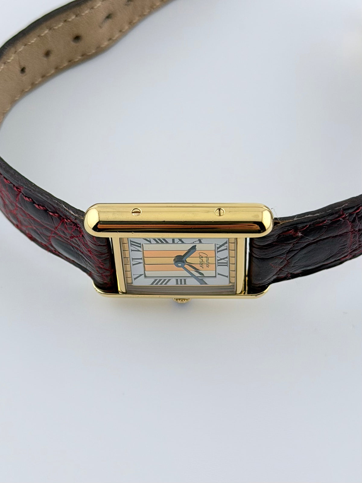 Cartier must de Tank Quartz - 5057001 - Two-tone Trinity Dial - Ladies - with Box